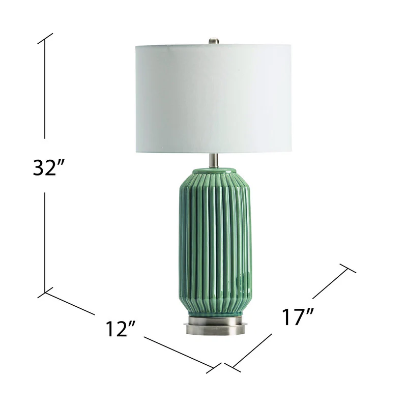 Paige Blue Table Lamp - Image 5