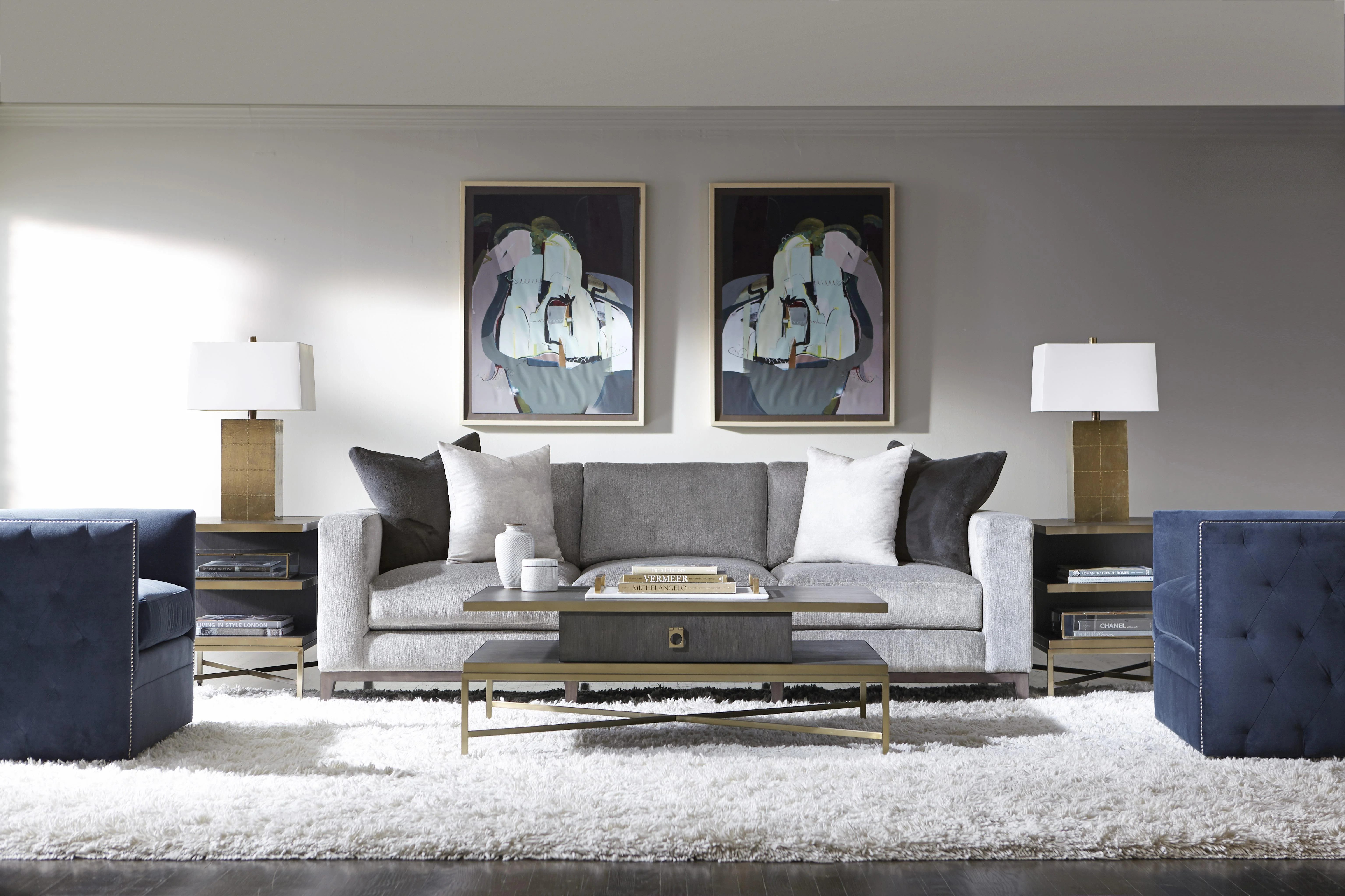 Palazzo White/Cream Fabric Swivel Chair - Image 6