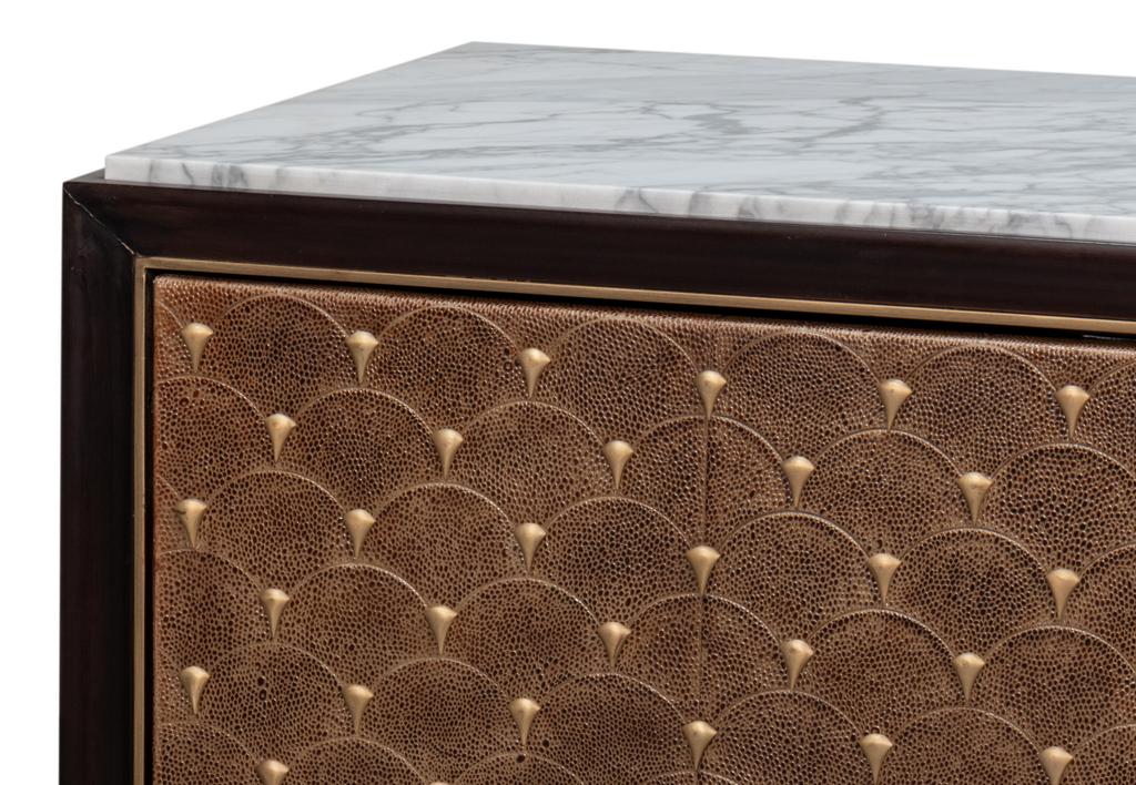 Palisade Tan Shagreen Credenza - Image 9