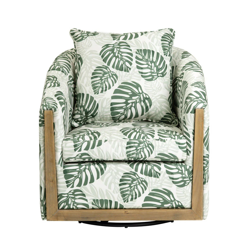 Palmetto Green/White Accent Chair - Image 5