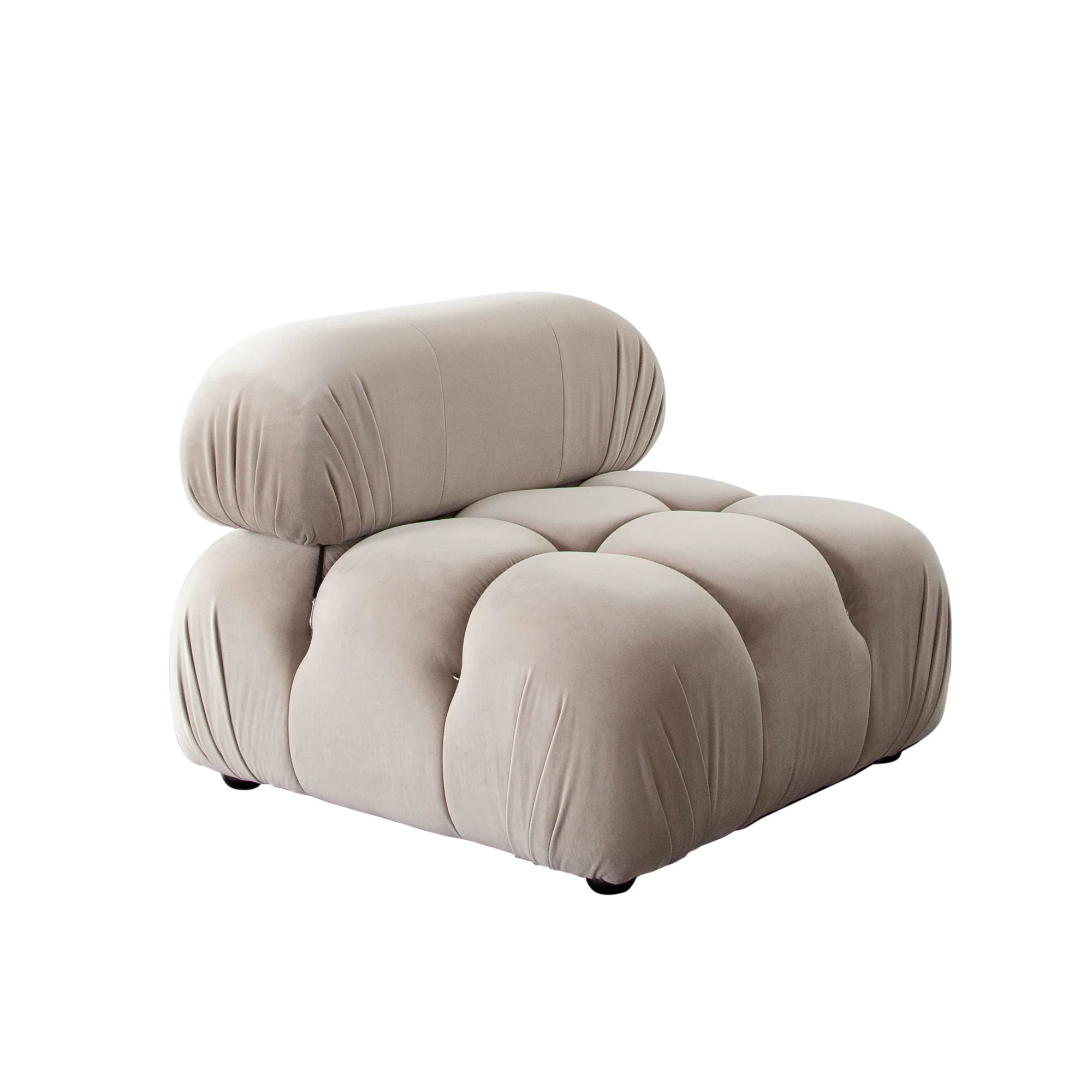 Paloma Mink Tan Velvet Modular Sectional / 3-piece - Image 9