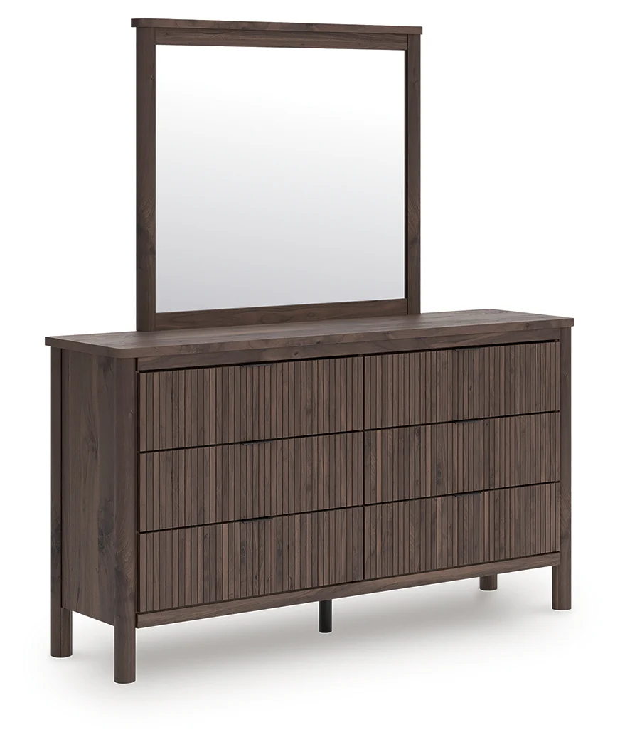 Pamytta Brown Full Panel Platform Bed, Dresser and Mirror - Image 10