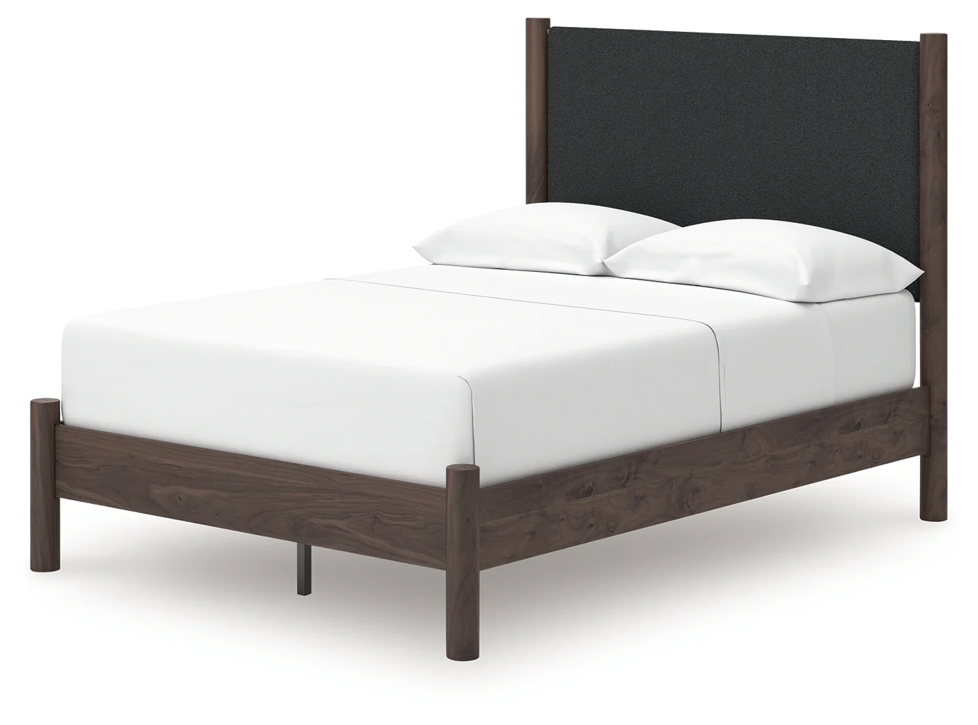 Pamytta Brown Full Upholstered Platform Bed, Dresser and Mirror (Online Special Price) - Image 13