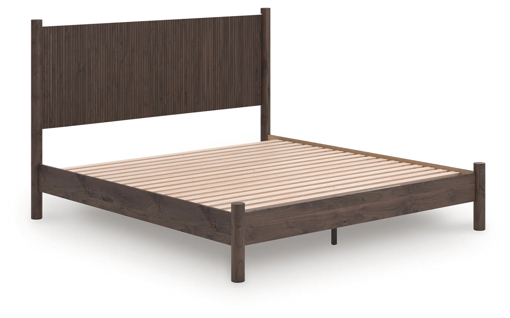 Pamytta Brown King Panel Platform Bed (Online Special Price) - Image 2