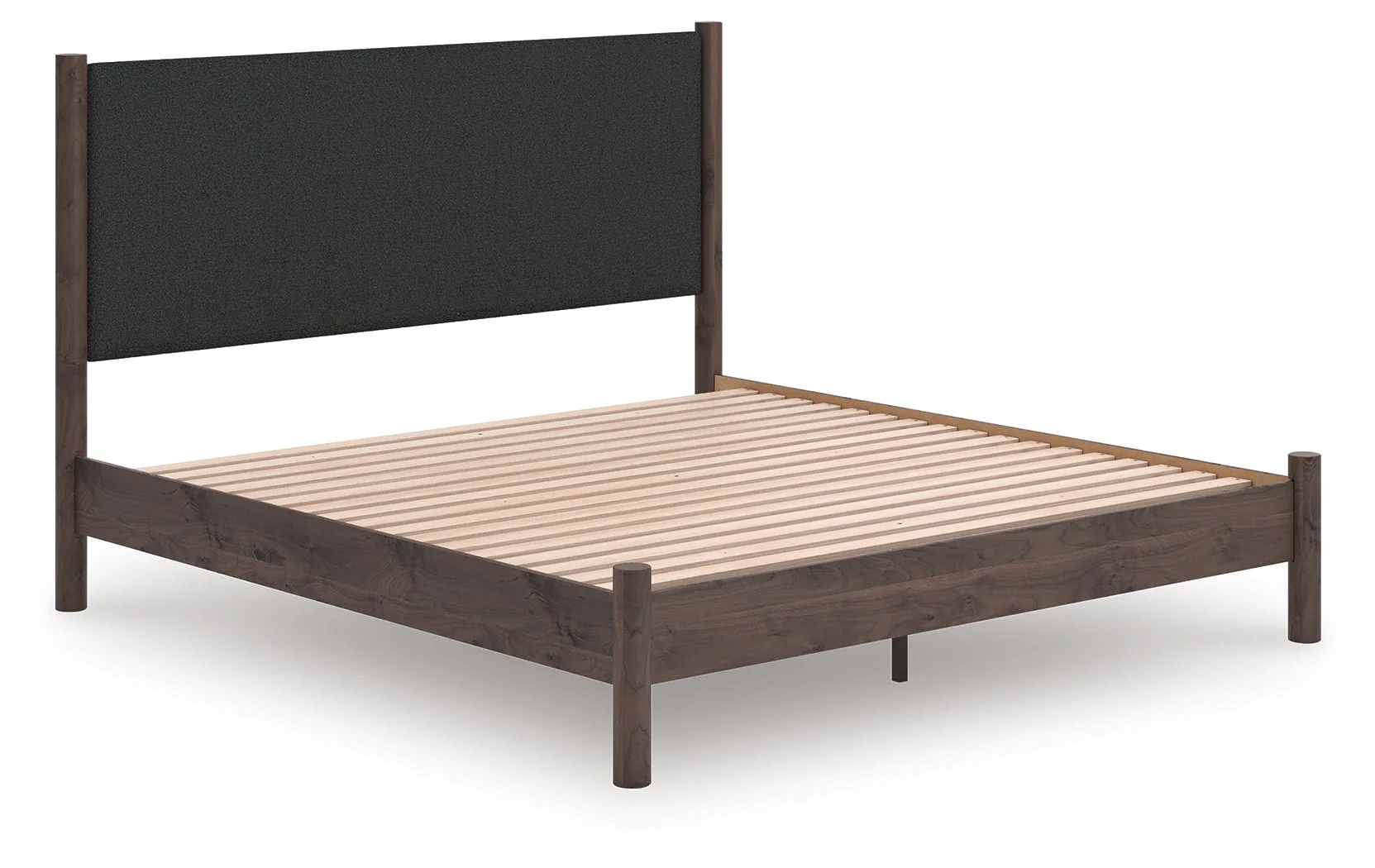 Pamytta Brown King Upholstered Panel Platform Bed (Online Special Price) - Image 2