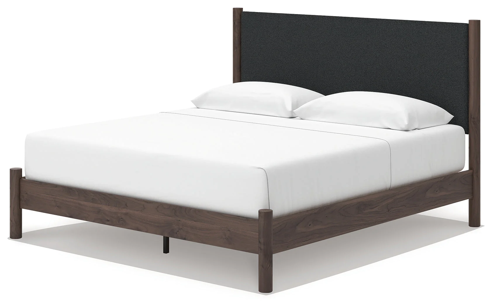 Pamytta Brown King Upholstered Panel Platform Bed (Online Special Price) - Image 4