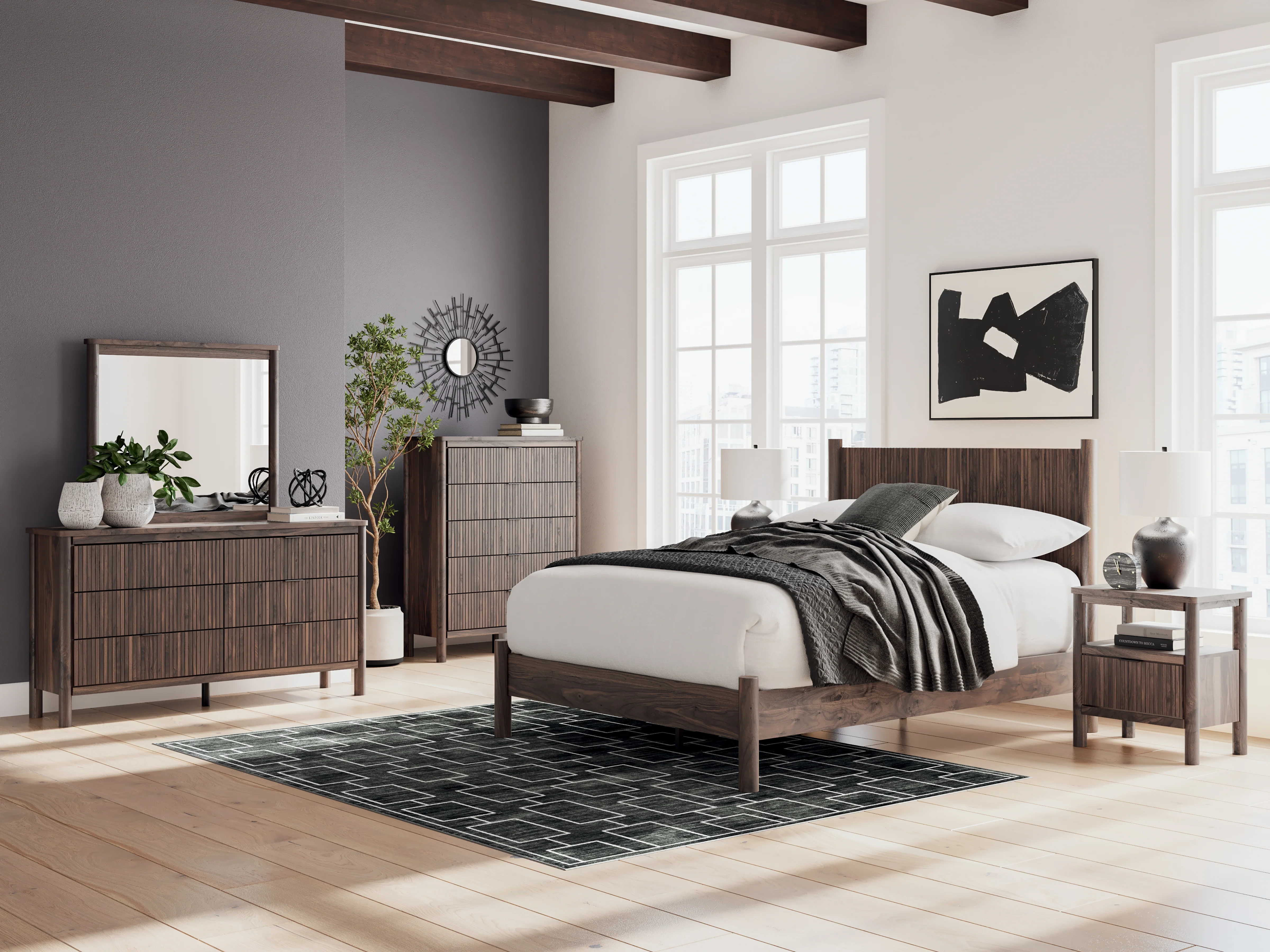 Pamytta Brown One Drawer Night Stand - Image 8