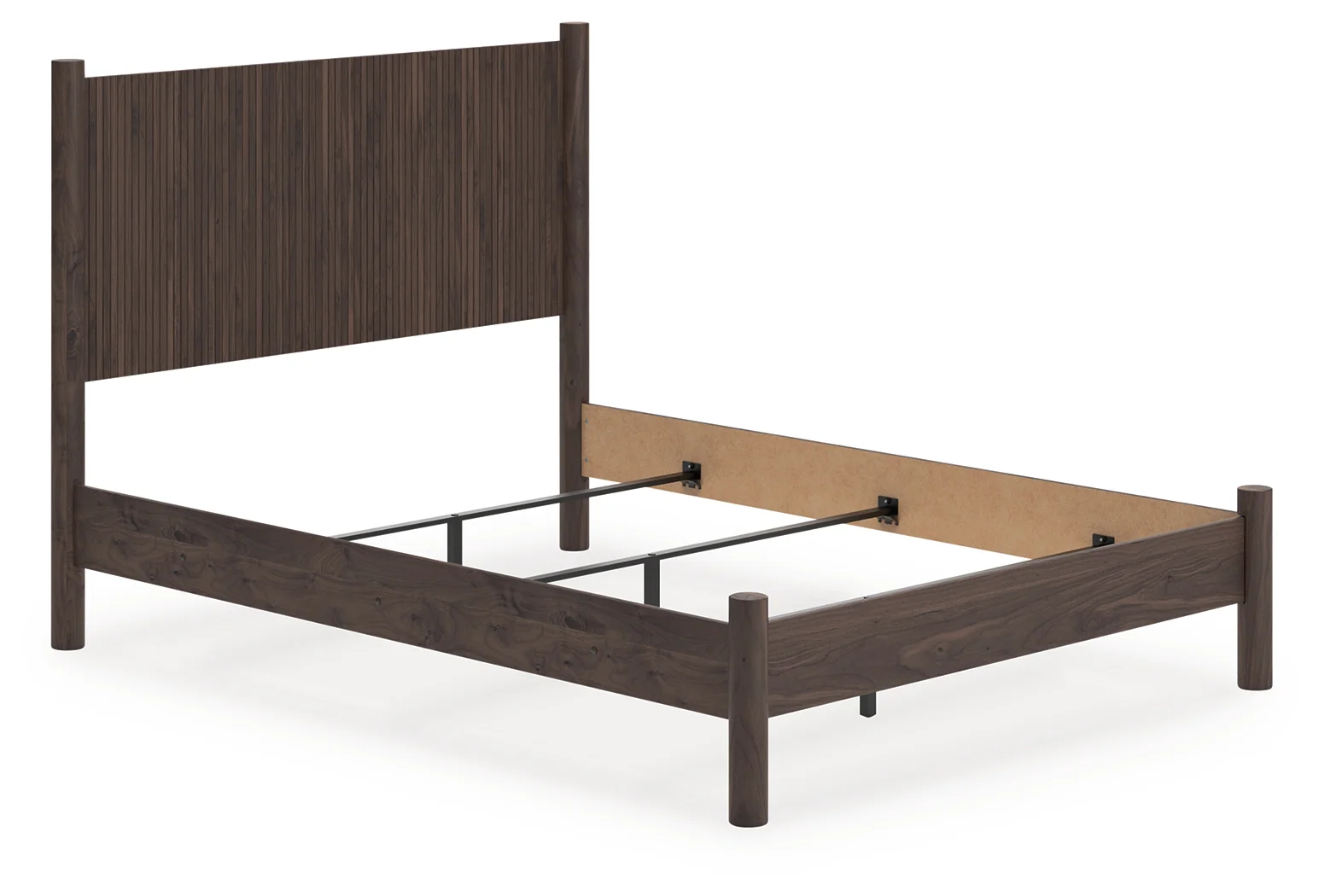 Pamytta Brown Queen Panel Platform Bed, Dresser and Mirror - Image 8