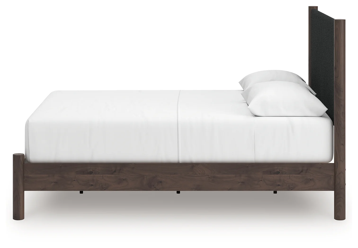 Pamytta Brown Queen Upholstered Panel Platform Bed - Image 7