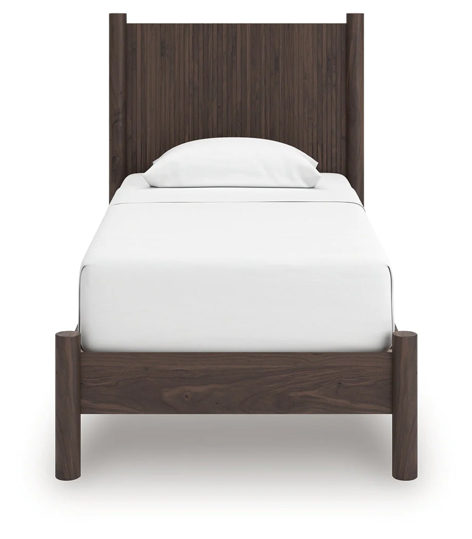 Pamytta Brown Twin Panel Platform Bed (Online Special Price) - Image 3