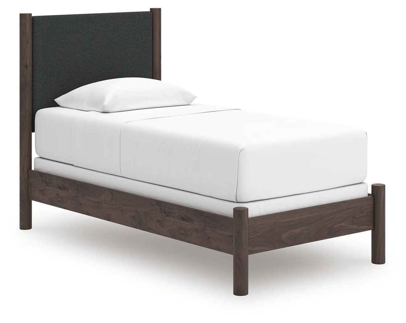 Pamytta Brown Twin Upholstered Panel Bed, Dresser and Mirror (Online Special Price) - Image 10