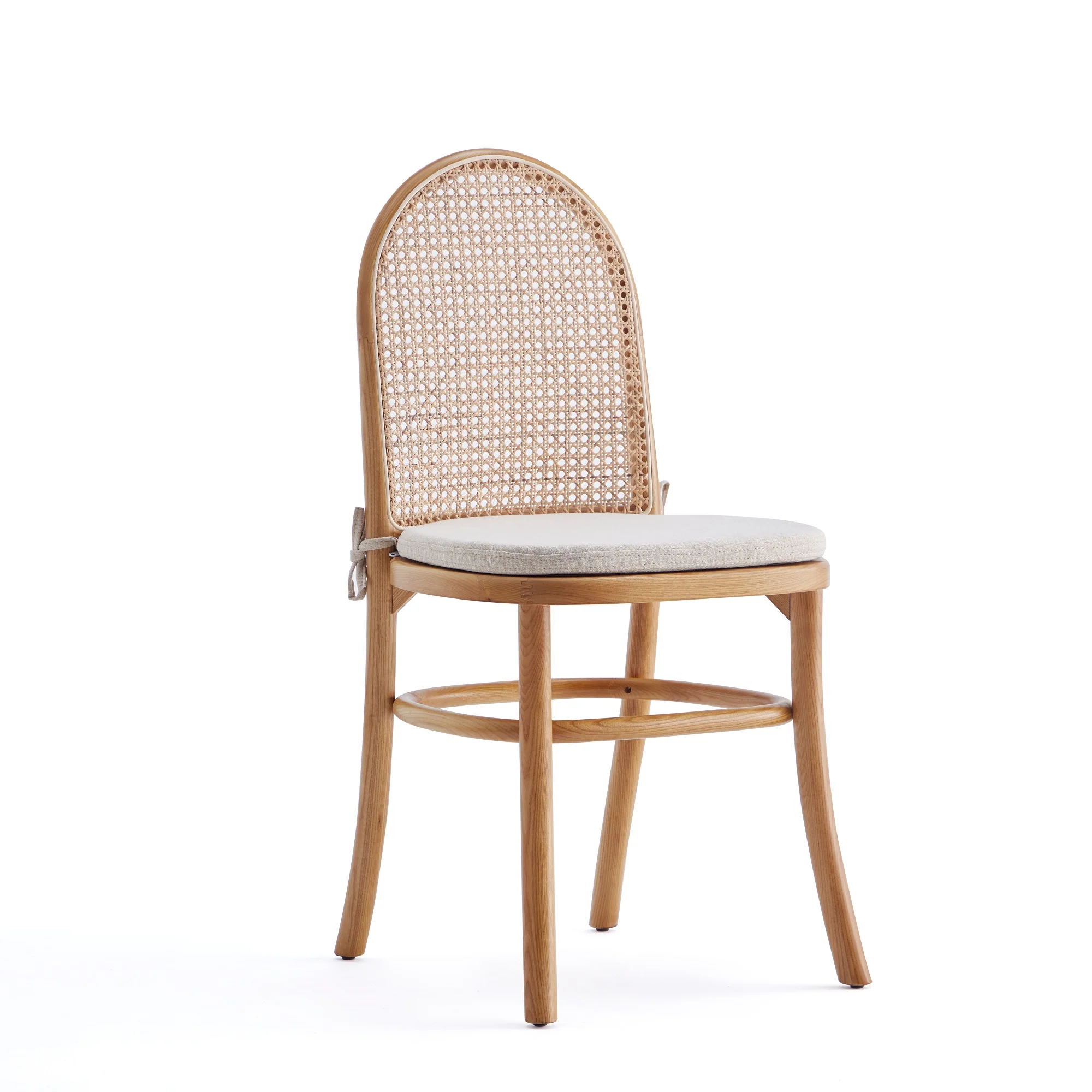 Paragon Dining Chair 1.0 with Cream Cushions in Nature and Cane (set of 4) - Image 9