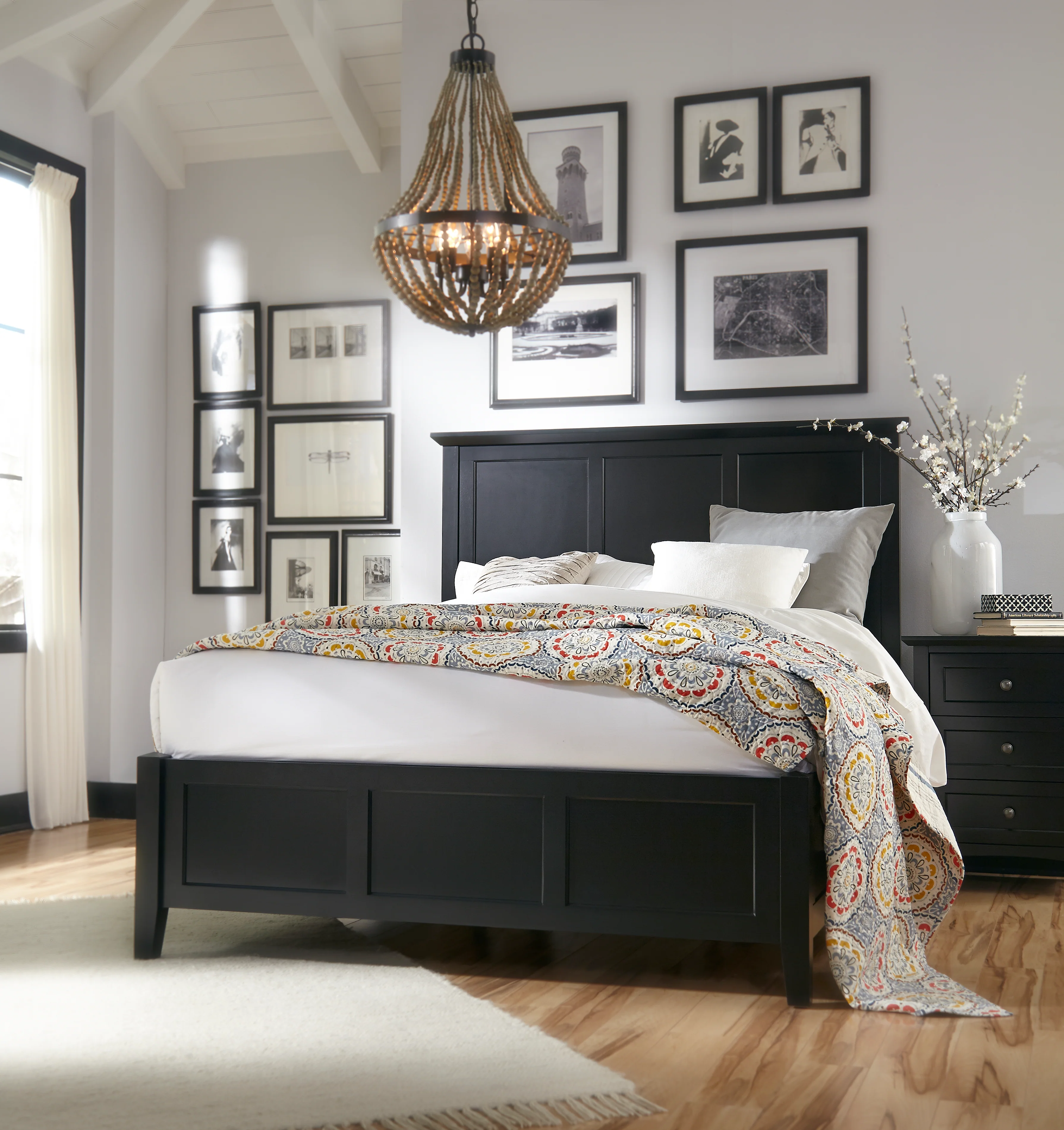 Paragon Four Drawer Wood Eastern King Storage Bed in Black - Image 2