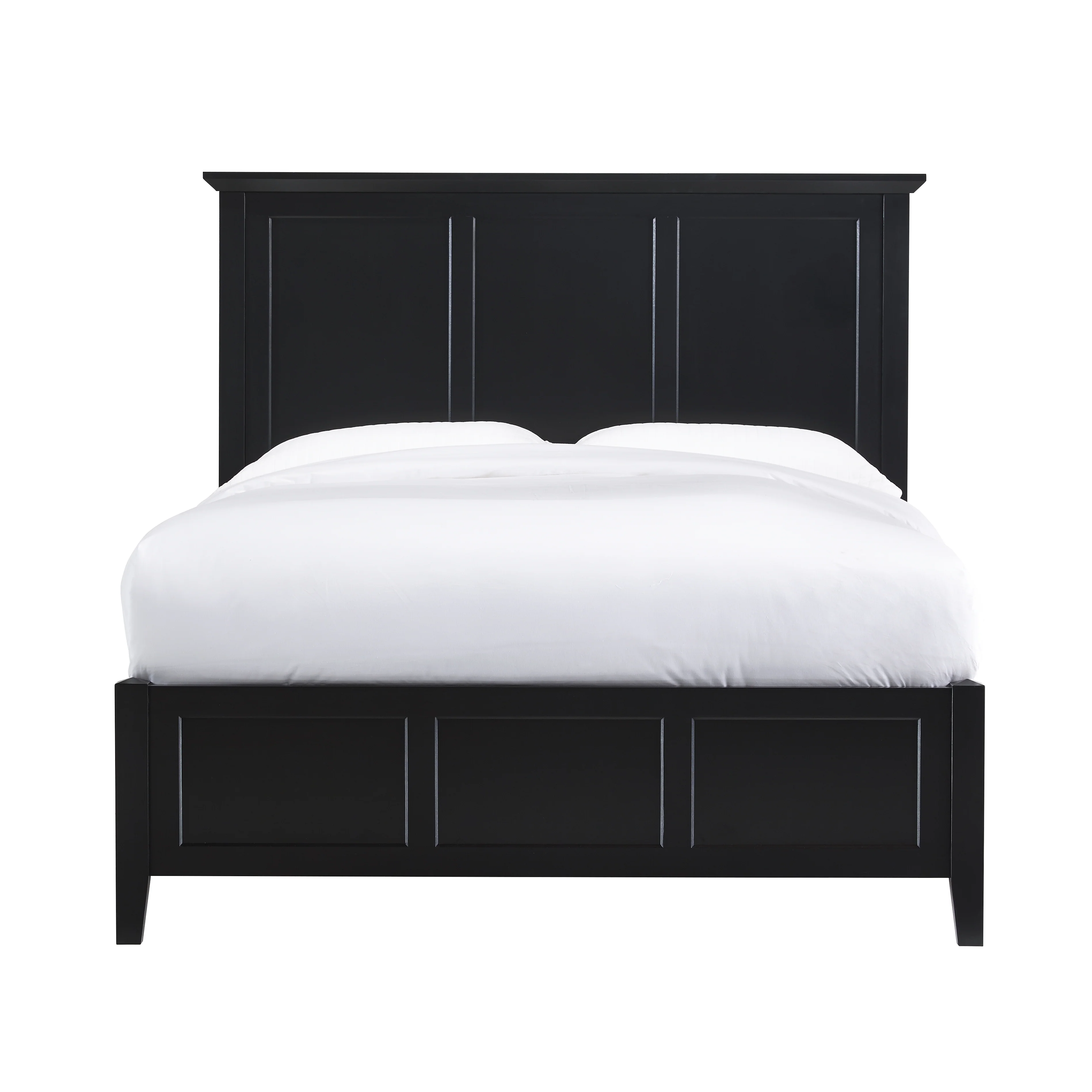 Paragon Wood Queen Panel Bed in Black - Image 5