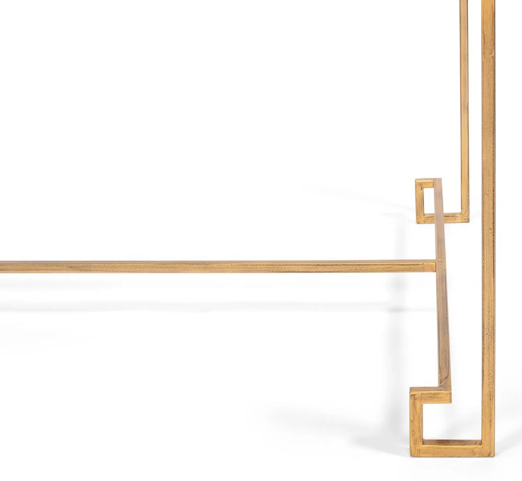 Parallel Lines Gold Coffee Table - Image 6
