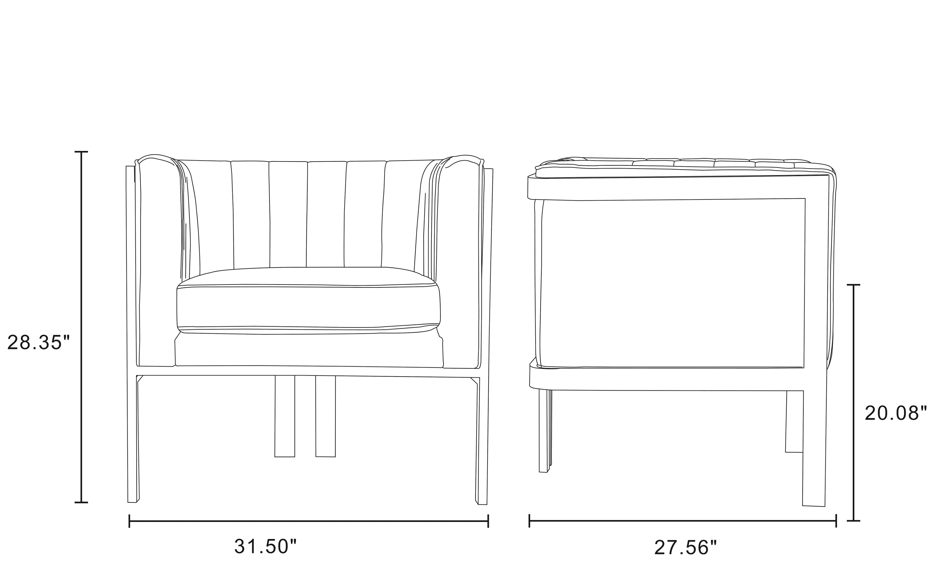 Paramount Accent Armchair in Royal Blue and Polished Brass - Image 3