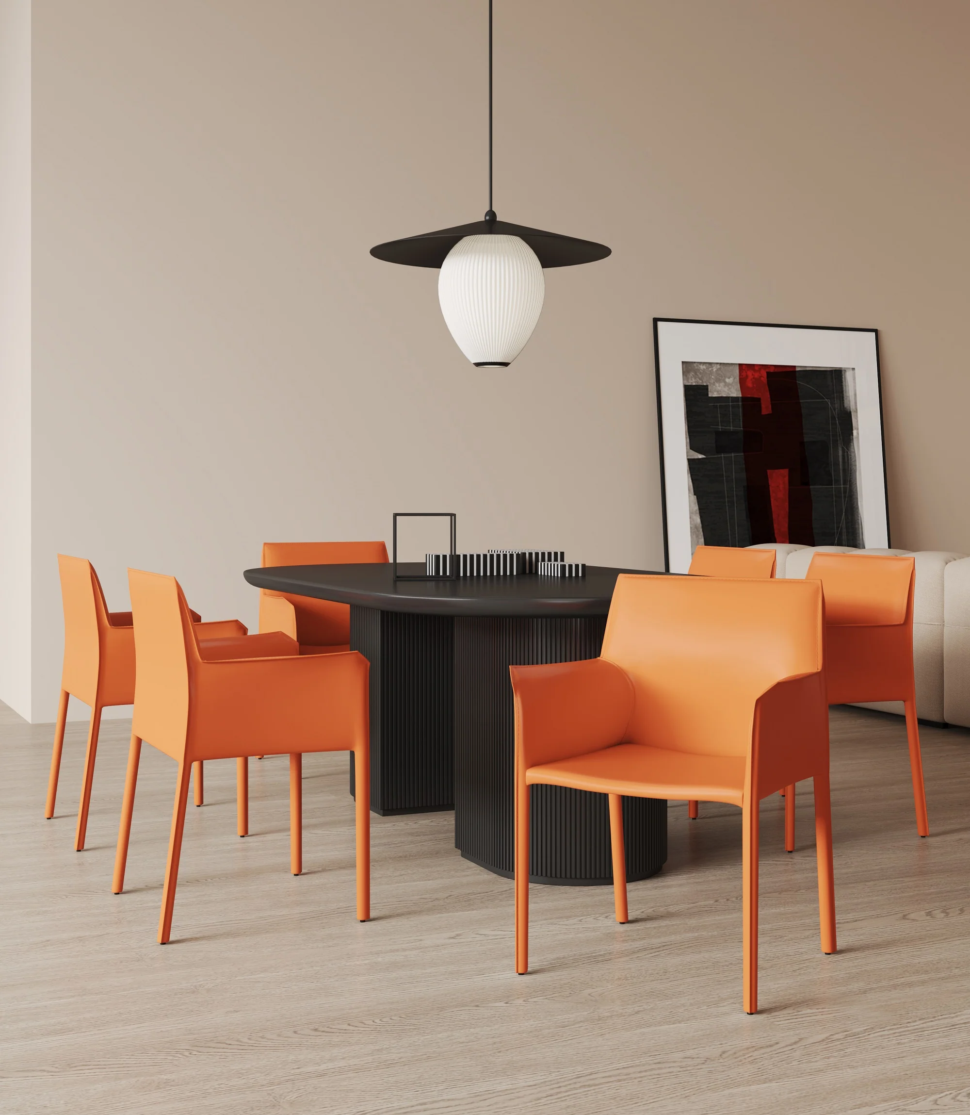 Paris Armchair in Coral (set of 2) - Image 2