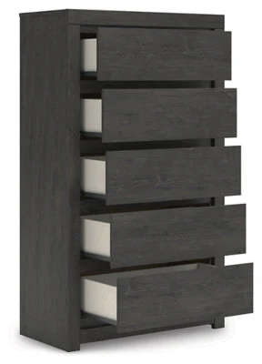 Parlayon Charcoal 32" 5 Drawer Chest of Drawers (Online Special Price) - Image 4