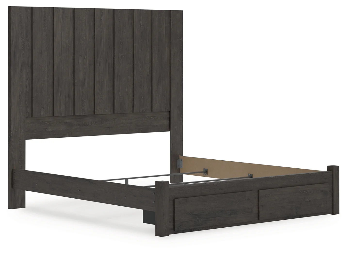 Parlayon Charcoal King Panel Storage Bed - Image 5