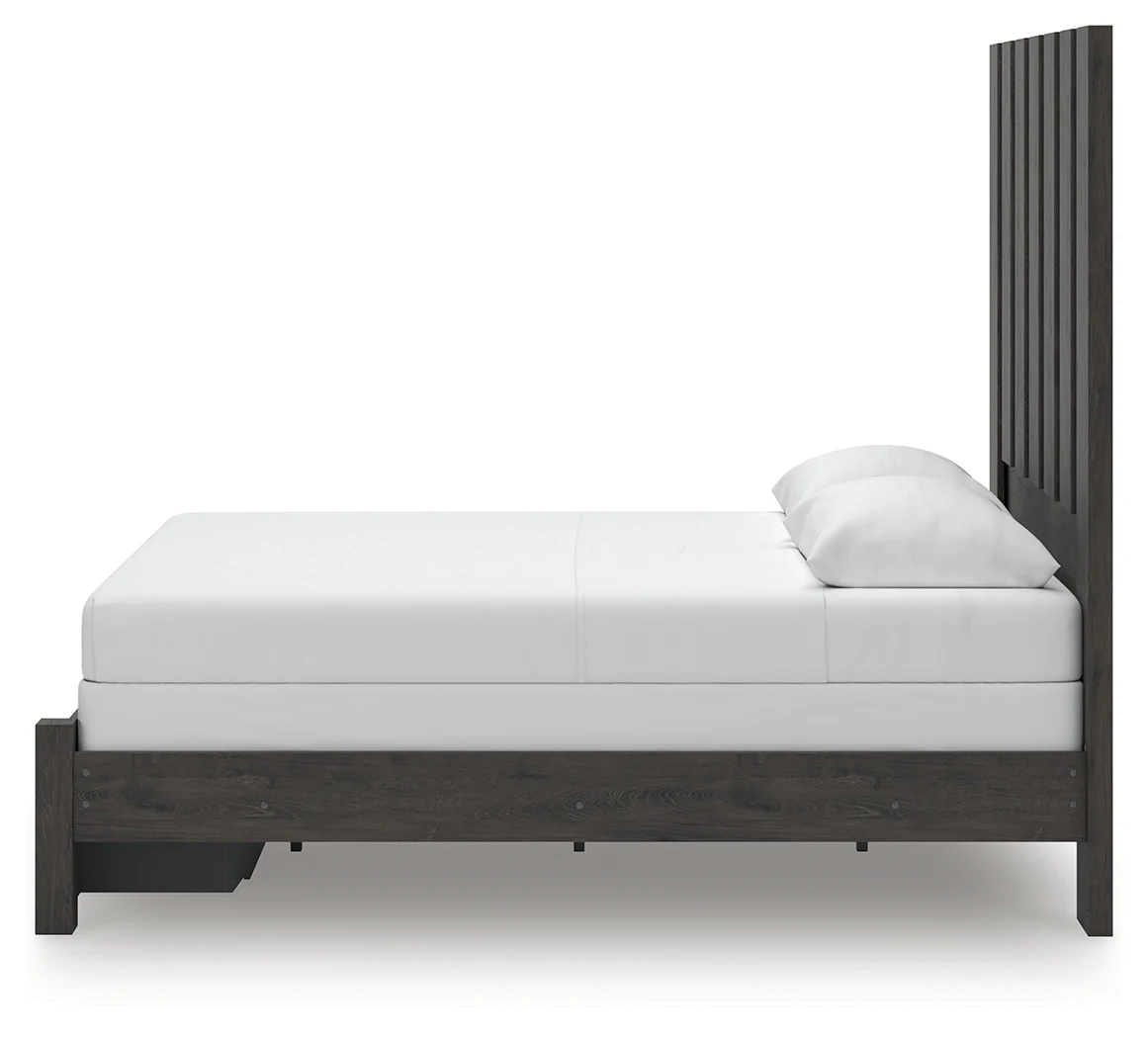 Parlayon Charcoal Queen Panel Storage Bed - Image 4