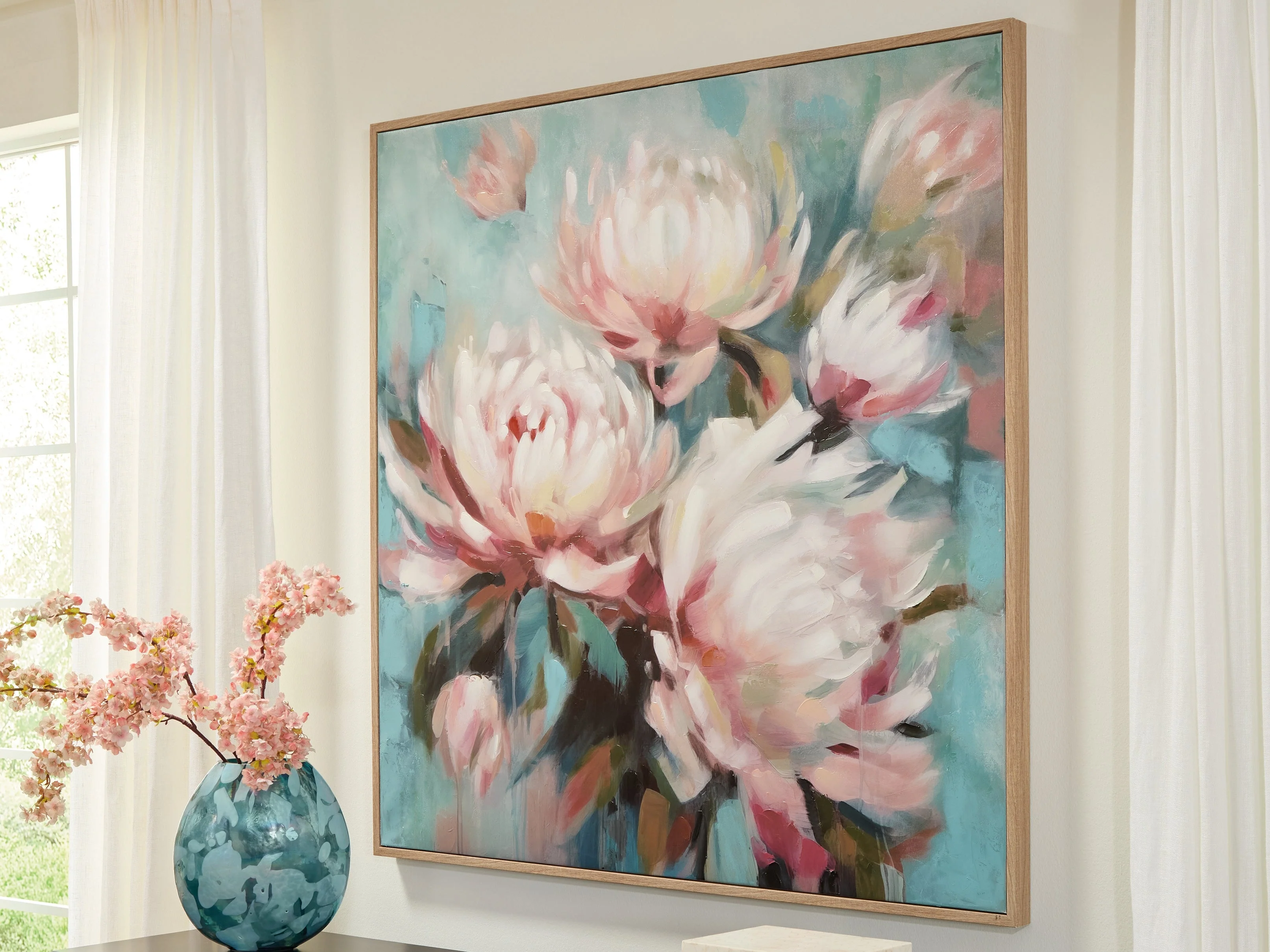 Parryville Aqua/Pink Wall Art (Online Special Price) - Image 2