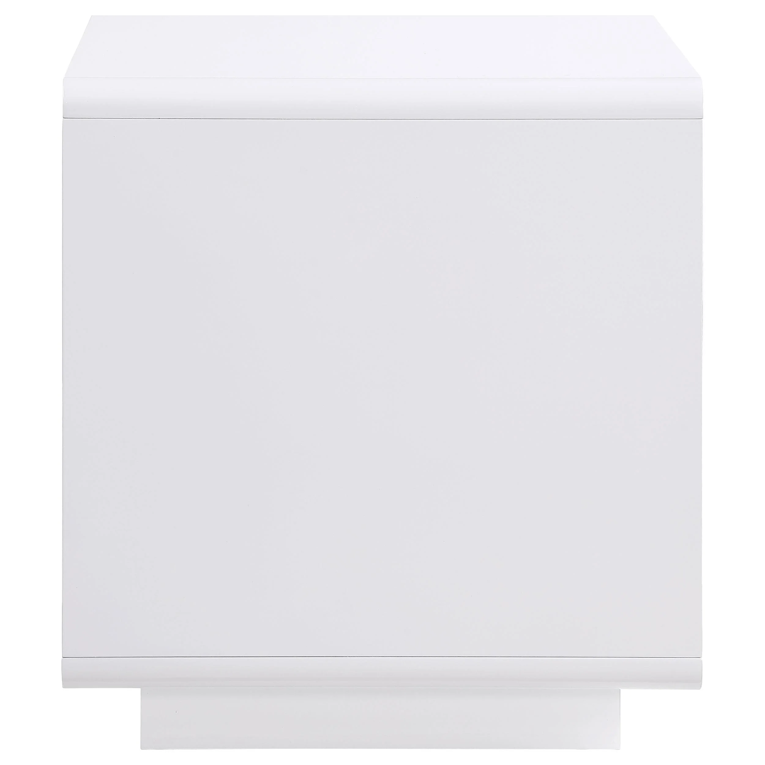 Paseo White High Gloss Square End Side Table - Image 5