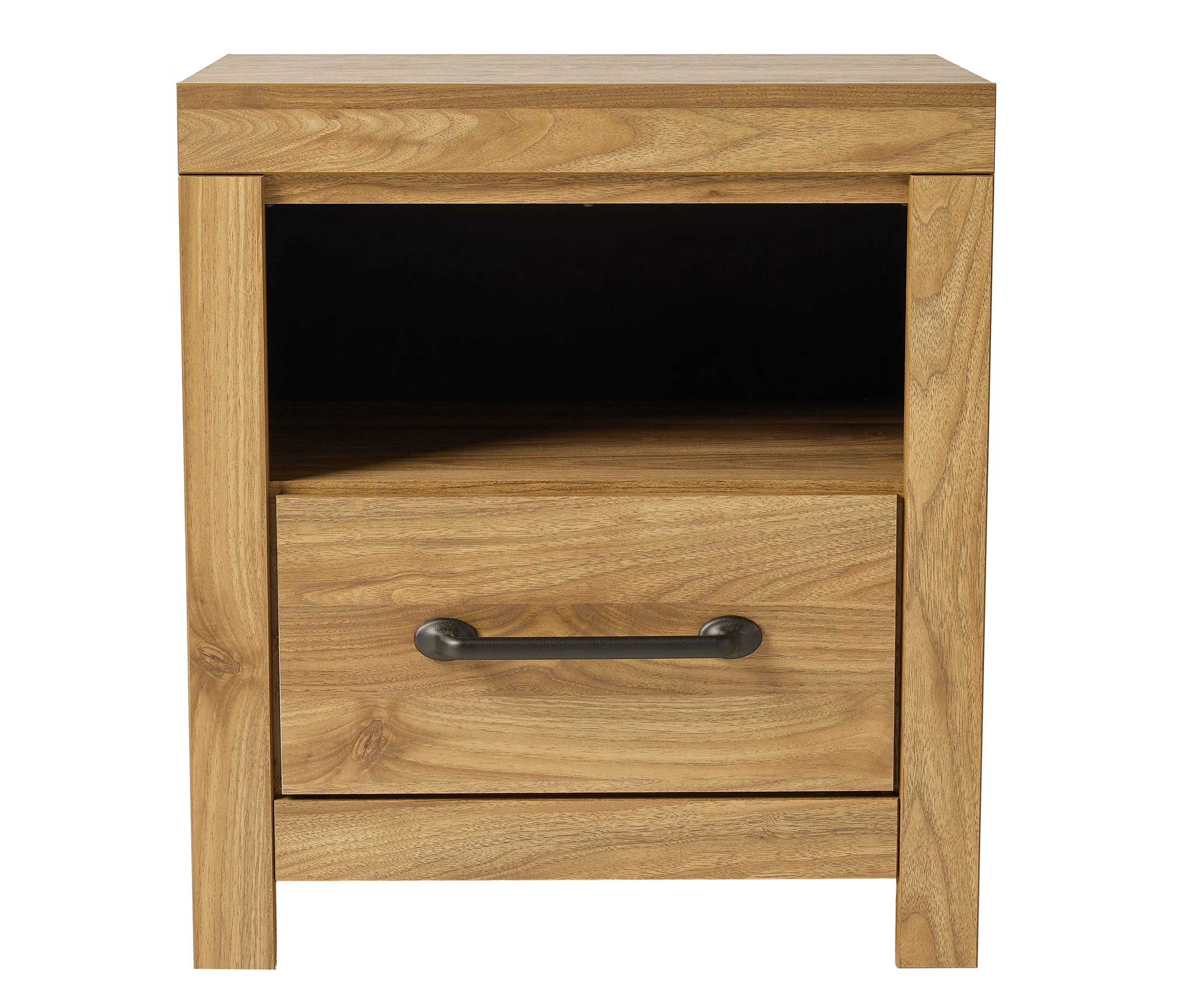 Pasklyn Brown One Drawer Nightstand - Image 2