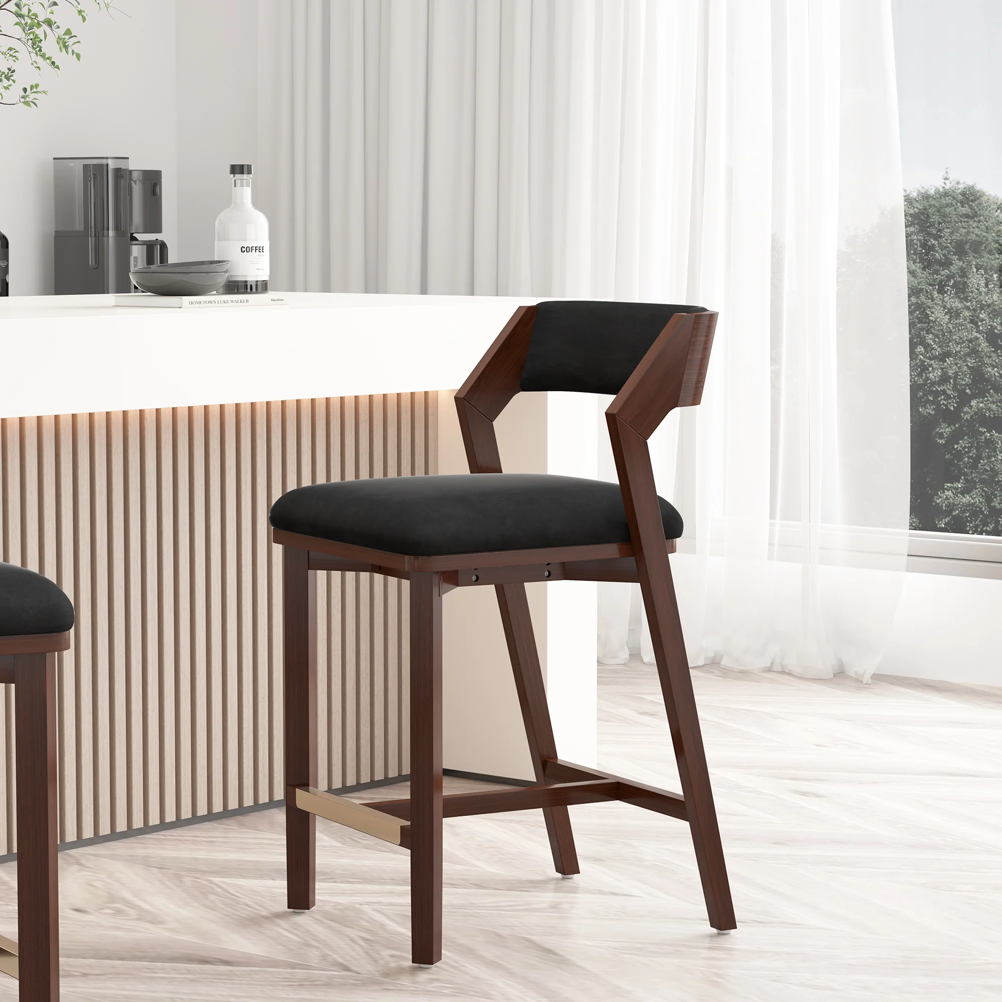 Patricia Counter Stool in Black - Image 2