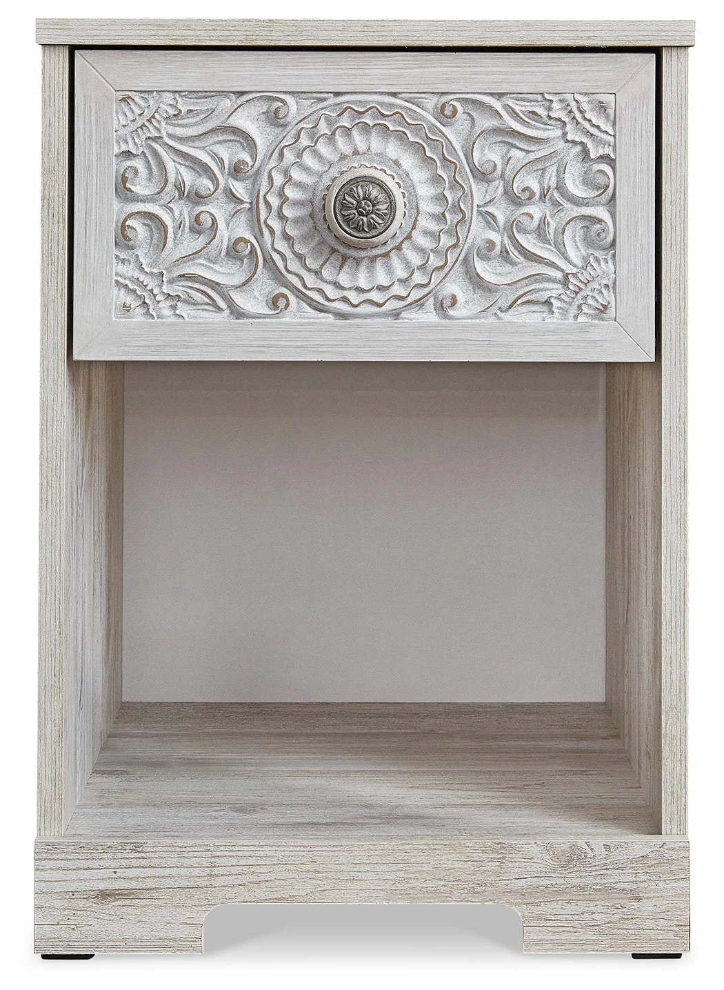 Paxberry Whitewash One Drawer Nightstand (Online Special Price) - Image 4
