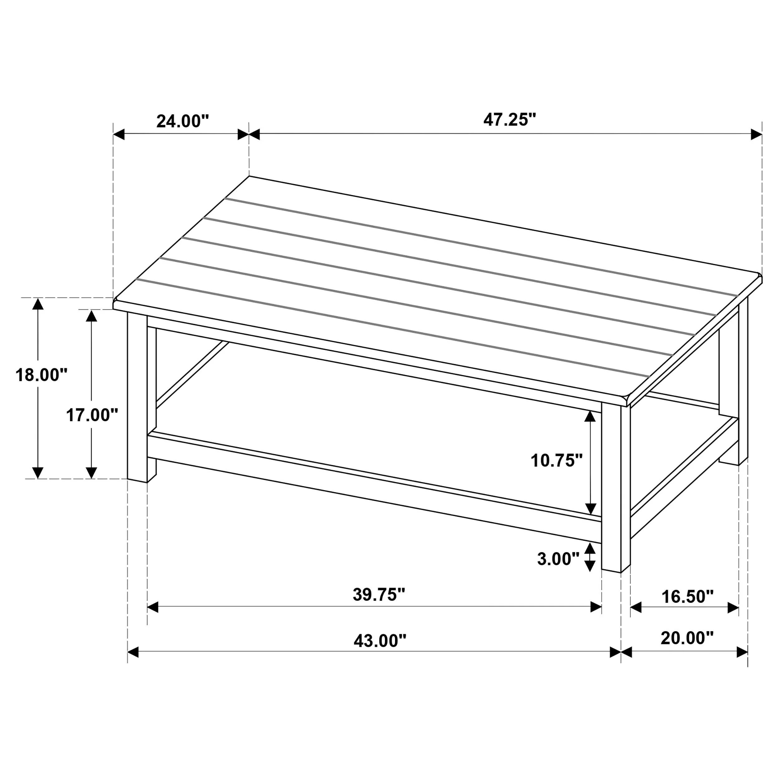 Payne Distressed White 3-piece Coffee and End Table Set - Image 13
