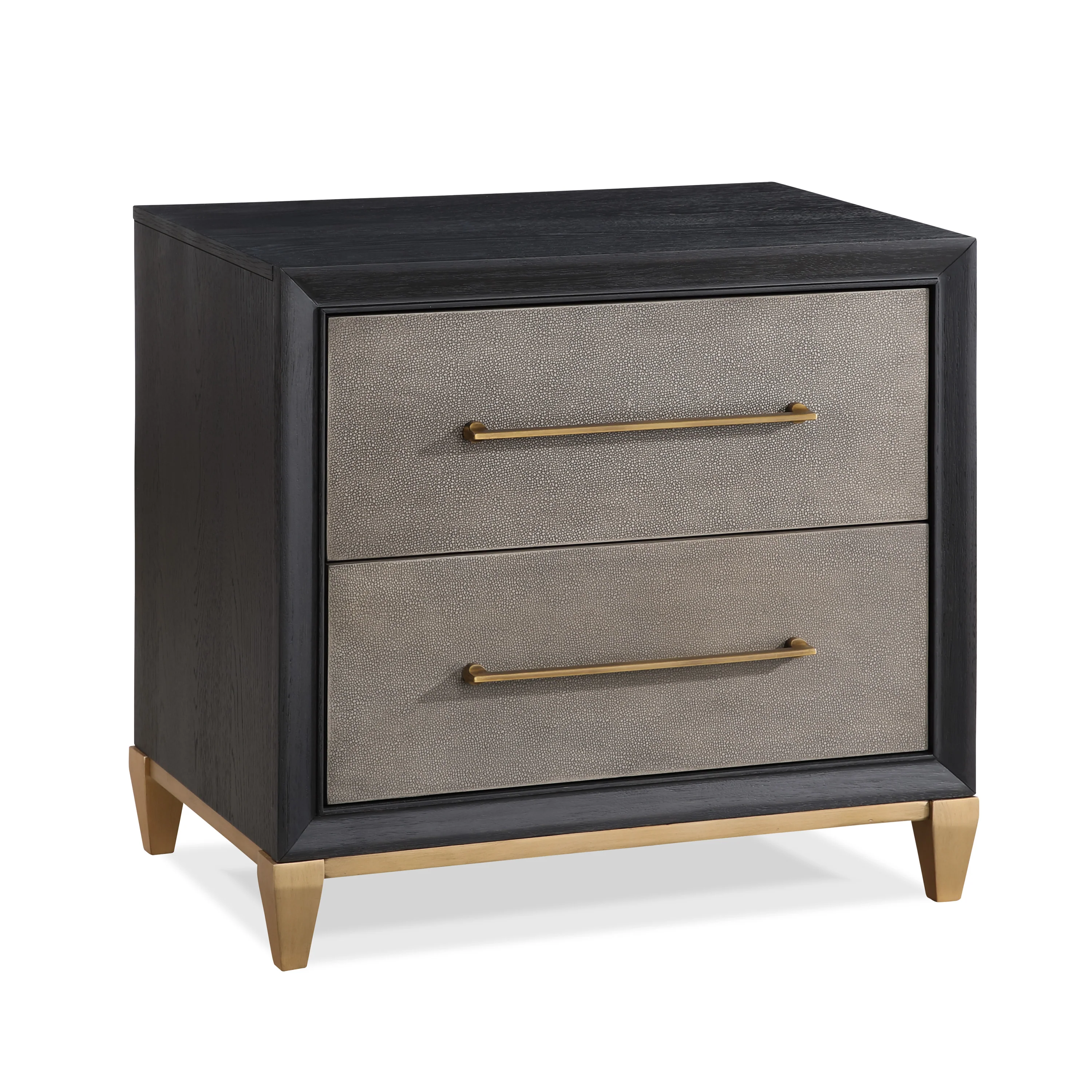 Payson Black/Brown Upholstered Panel Bedroom Set - Image 4