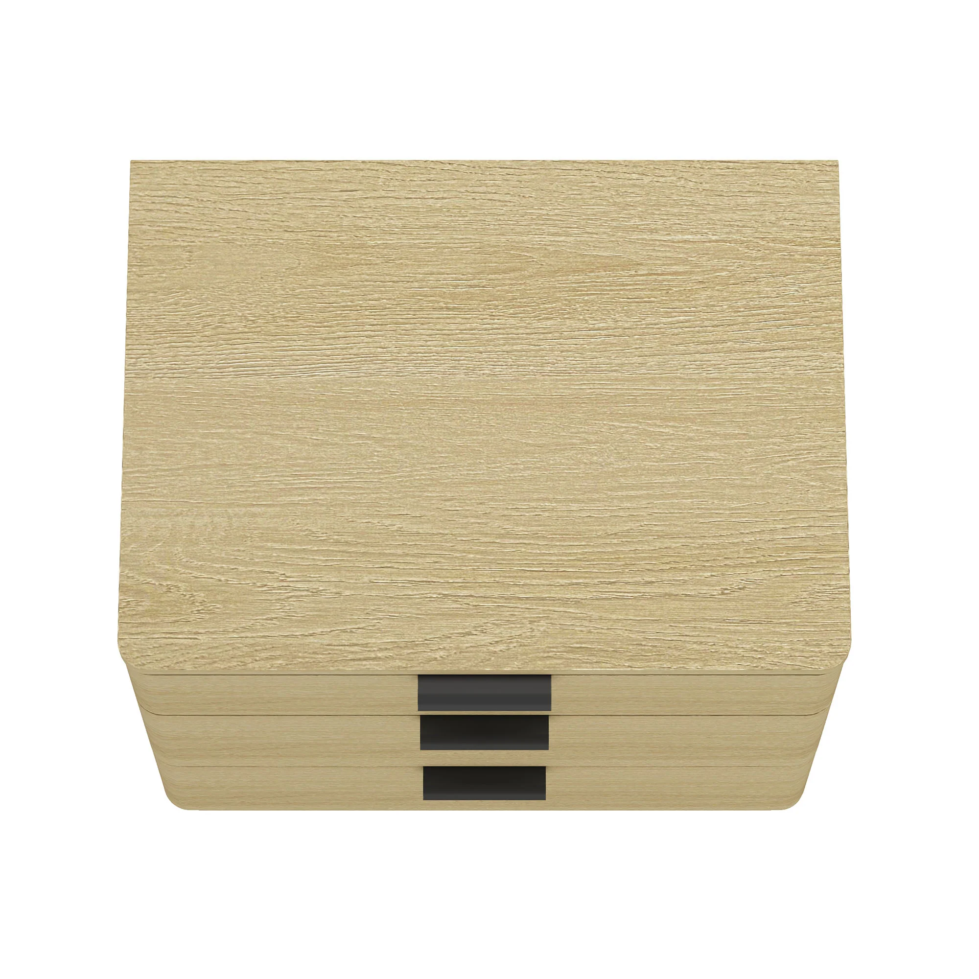 Payton Nightstand in Natural Oak and Black - Image 9