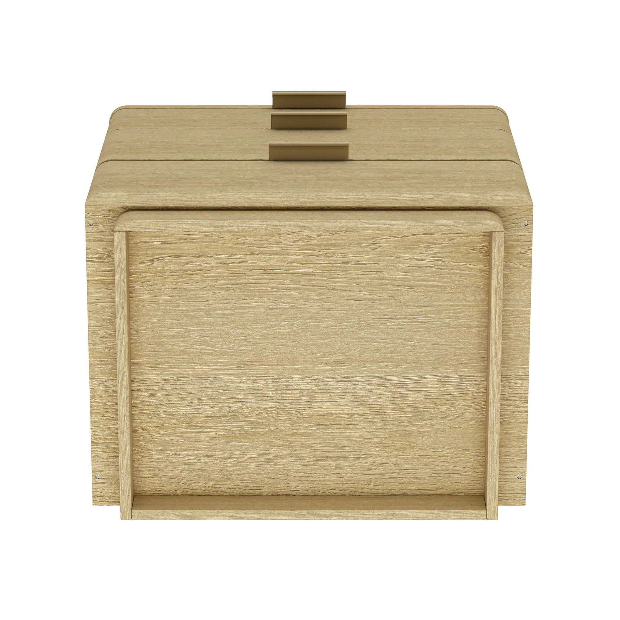 Payton Nightstand in Natural Oak and Gold (set of 2) - Image 10