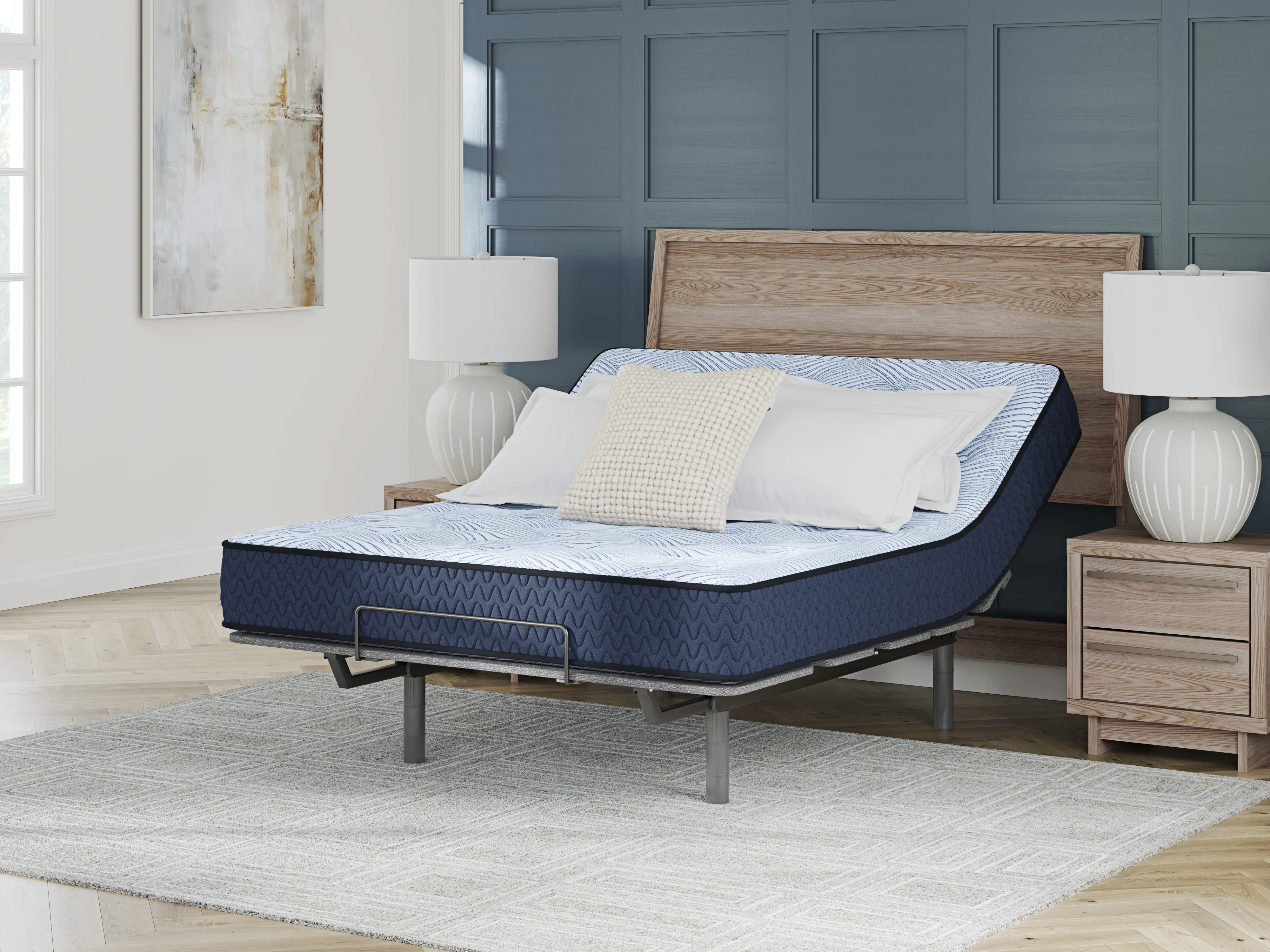 Peak 2.0 10 Hybrid Light Blue Twin Mattress - Image 3