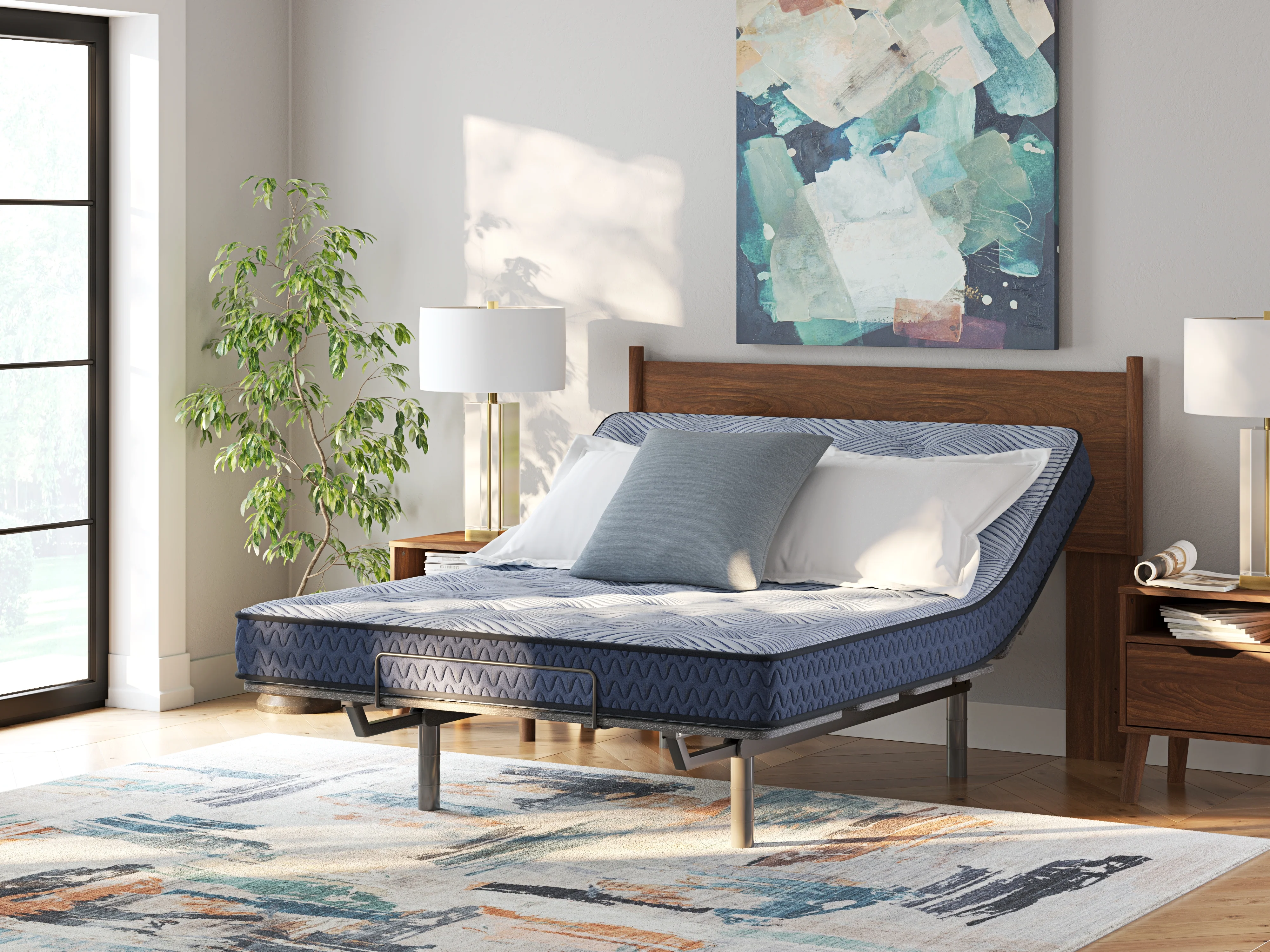 Peak 2.0 Bonnell Light Blue California King Mattress - Image 3