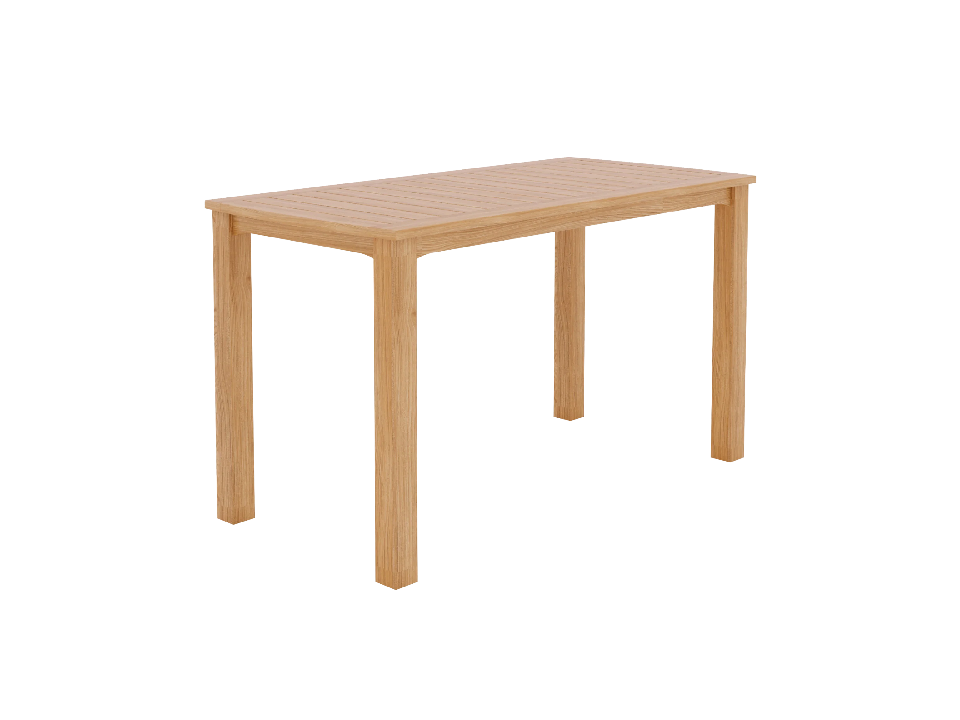 Pearl 5-Piece Rectangular Teak Black Outdoor Counter Height Dining Set - Image 2