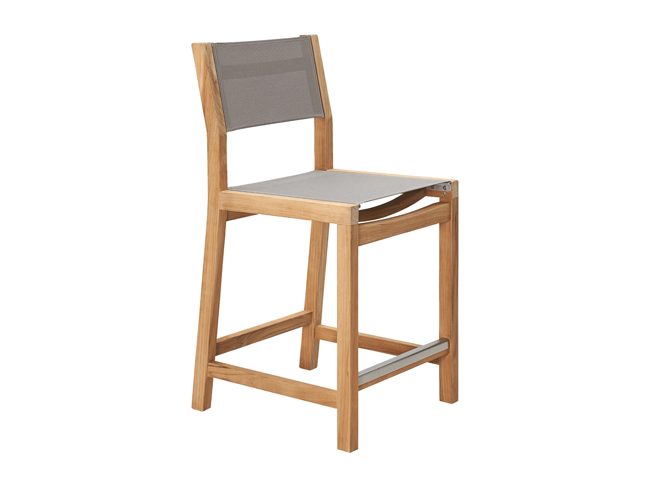 Pearl Teak Taupe Outdoor Counter Height Dining Chair