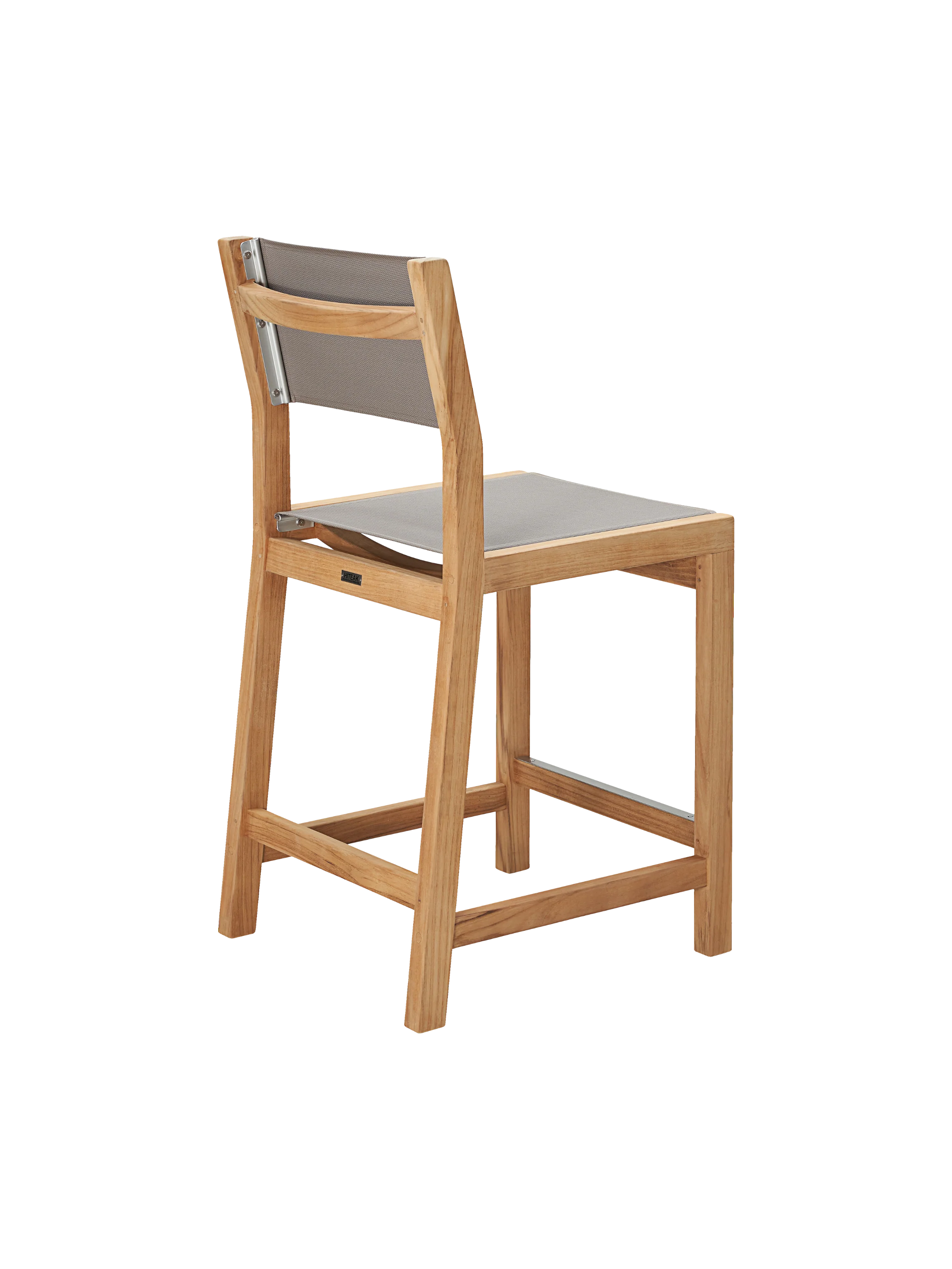 Pearl Teak Taupe Outdoor Counter Height Dining Chair - Image 4