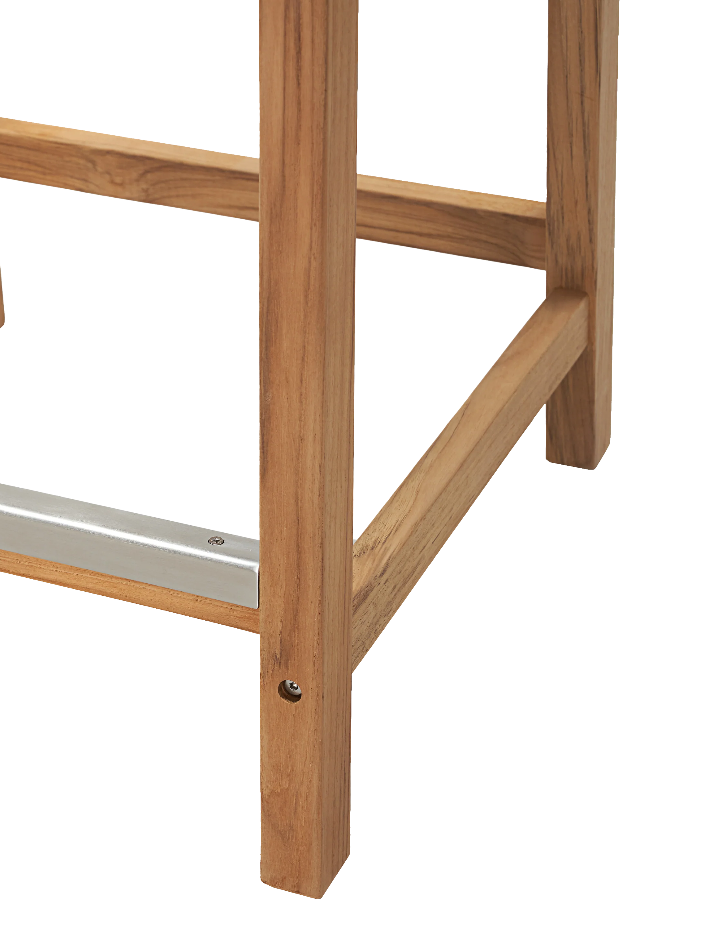 Pearl Teak White Outdoor Counter Height Dining Chair - Image 7