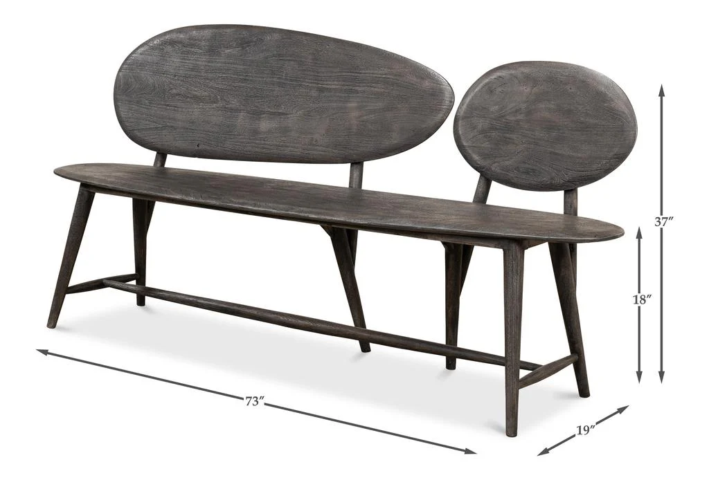 Pebble Grey Bench - Image 16
