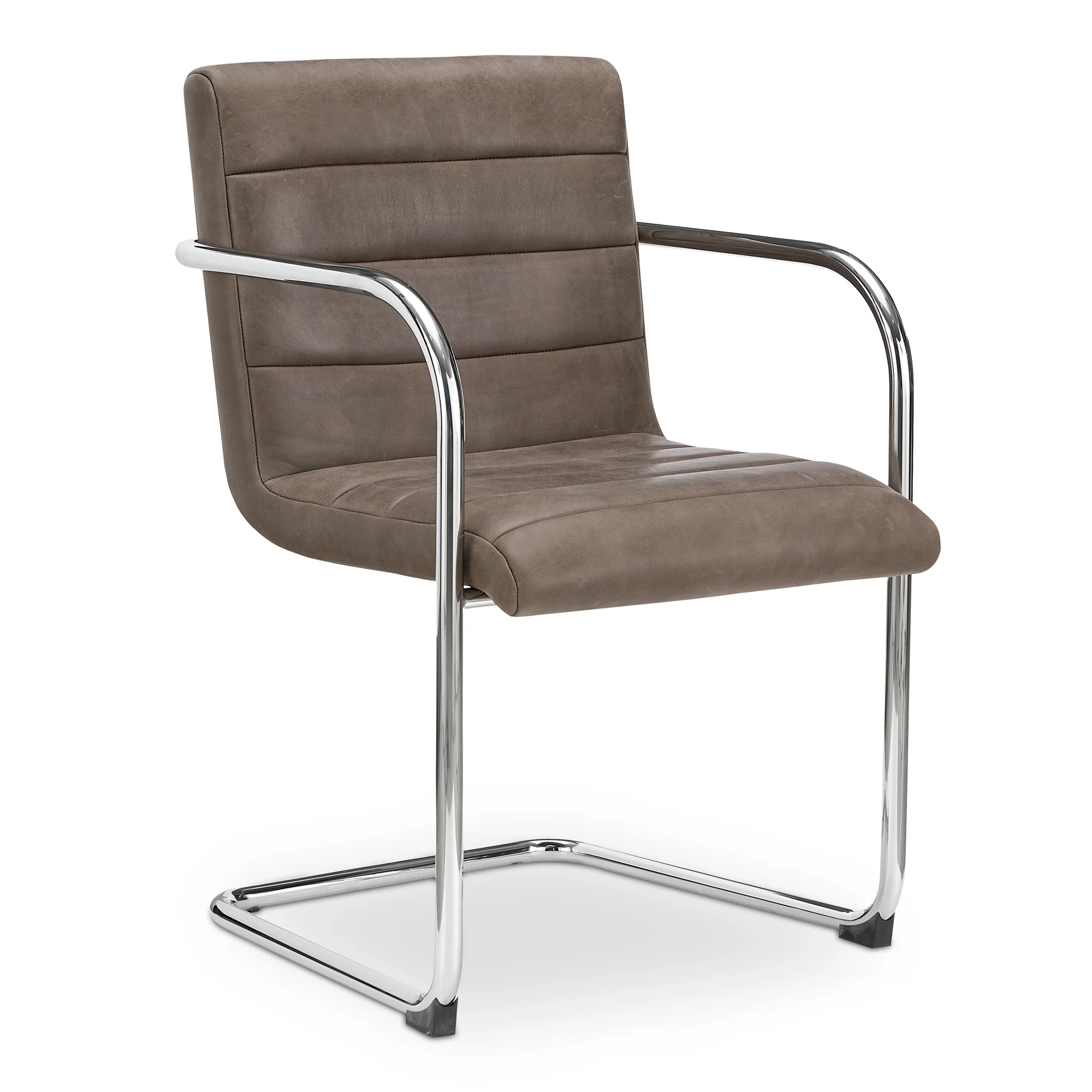 Pedro Dark Brown Leather Dining Chair (Set of 2) - Image 3