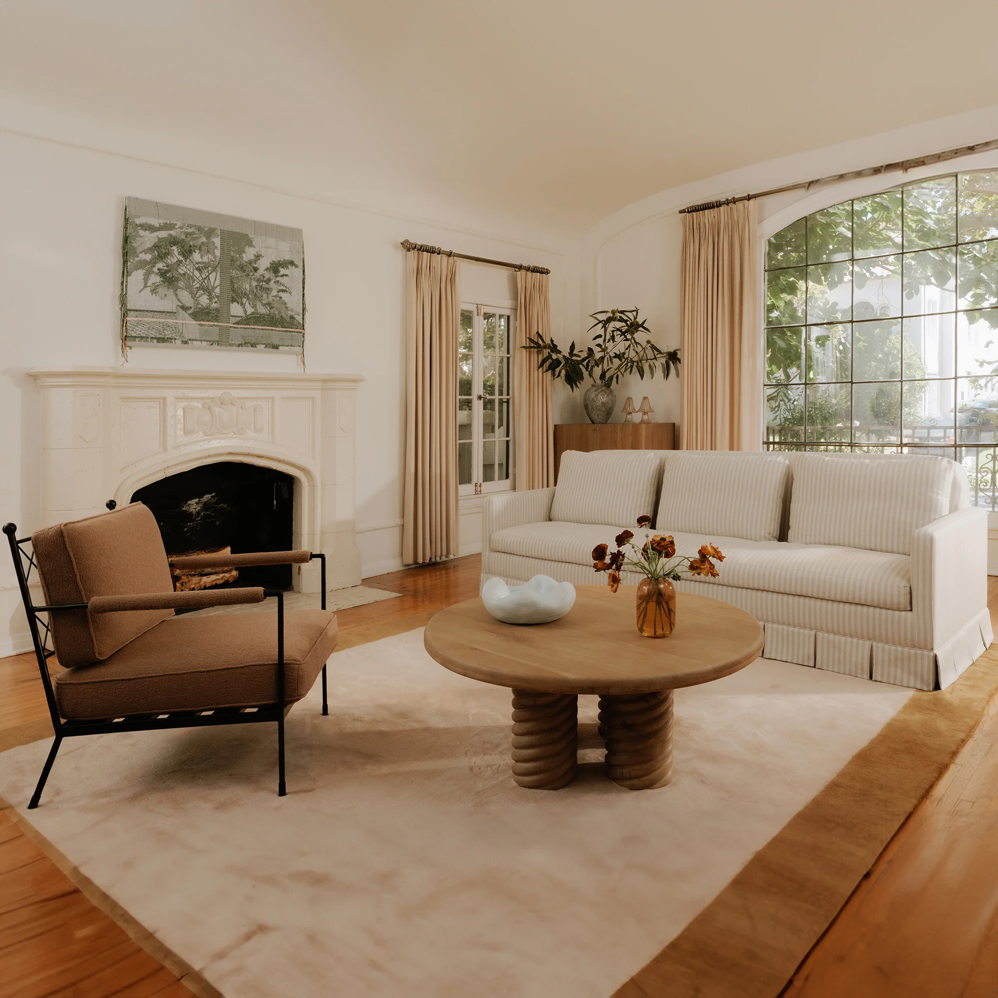 Pellicano Beige Stripe Sofa - Image 10
