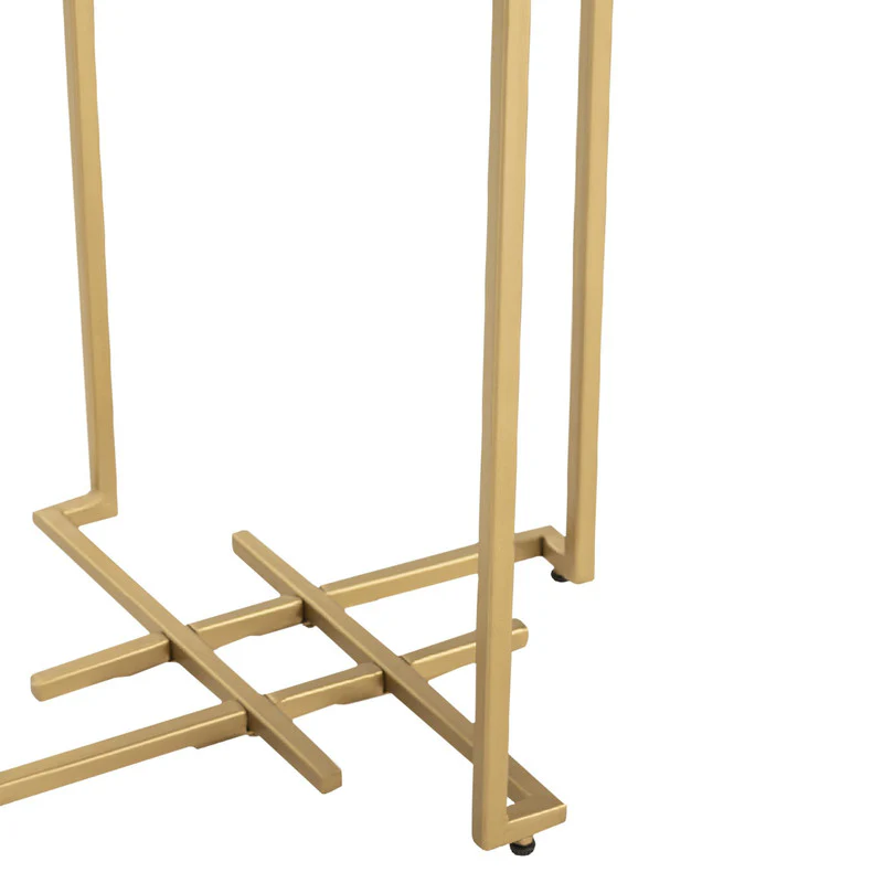 Pembroke Gold/White End Table - Image 3