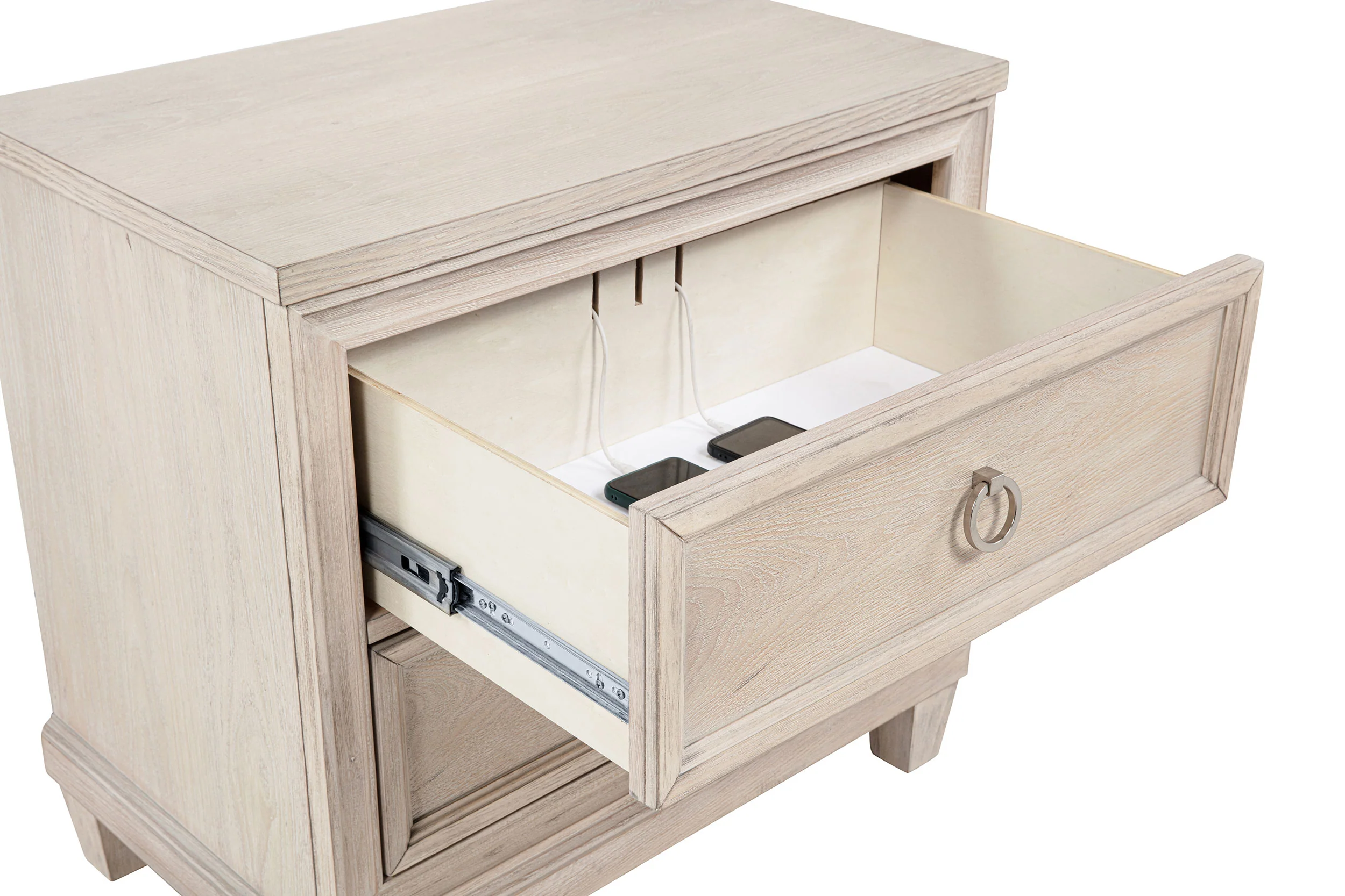 Pembroke Washed Oak 4-piece Queen Bedroom Set - Image 12