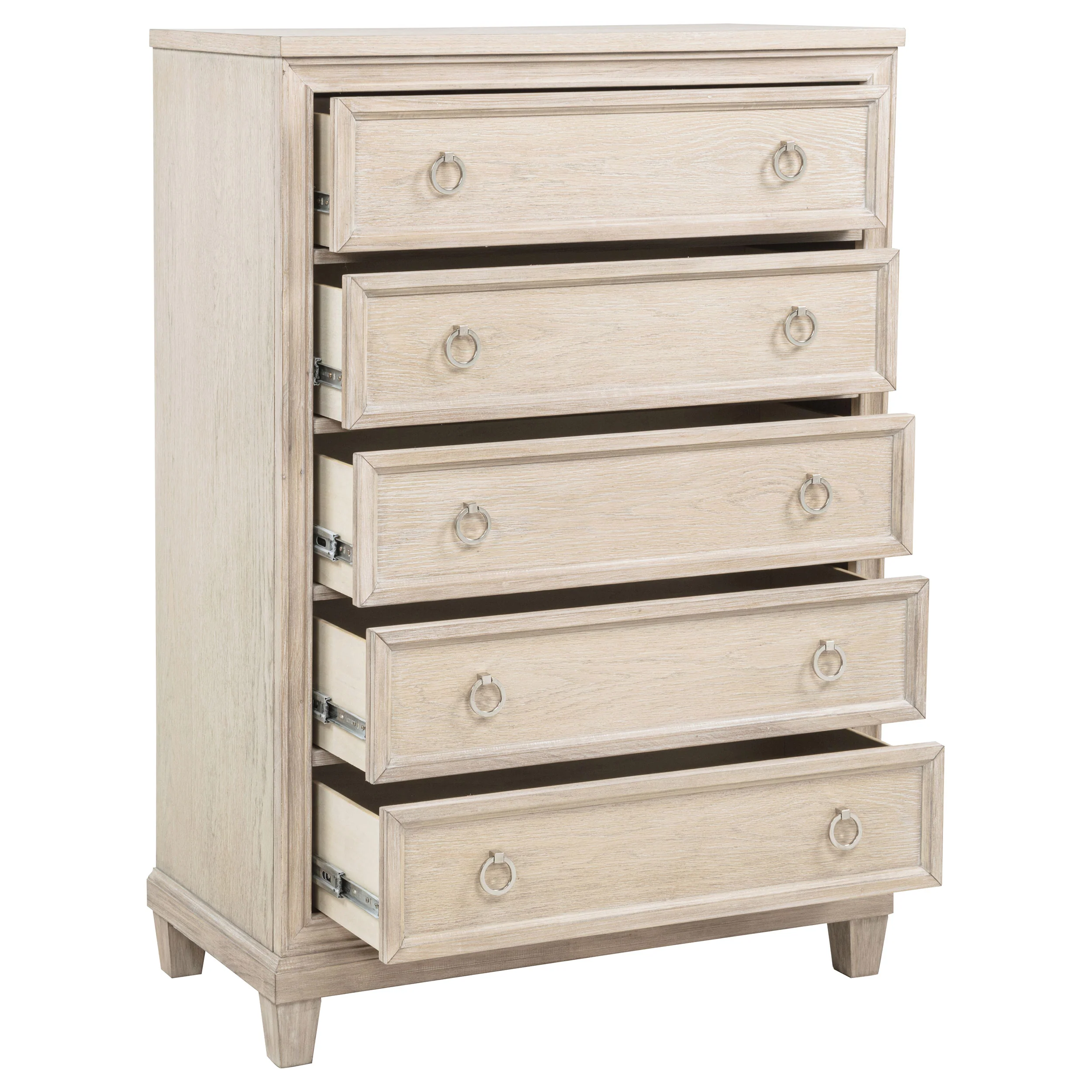 Pembroke Washed Oak 5-drawer Chest of Drawers - Image 10