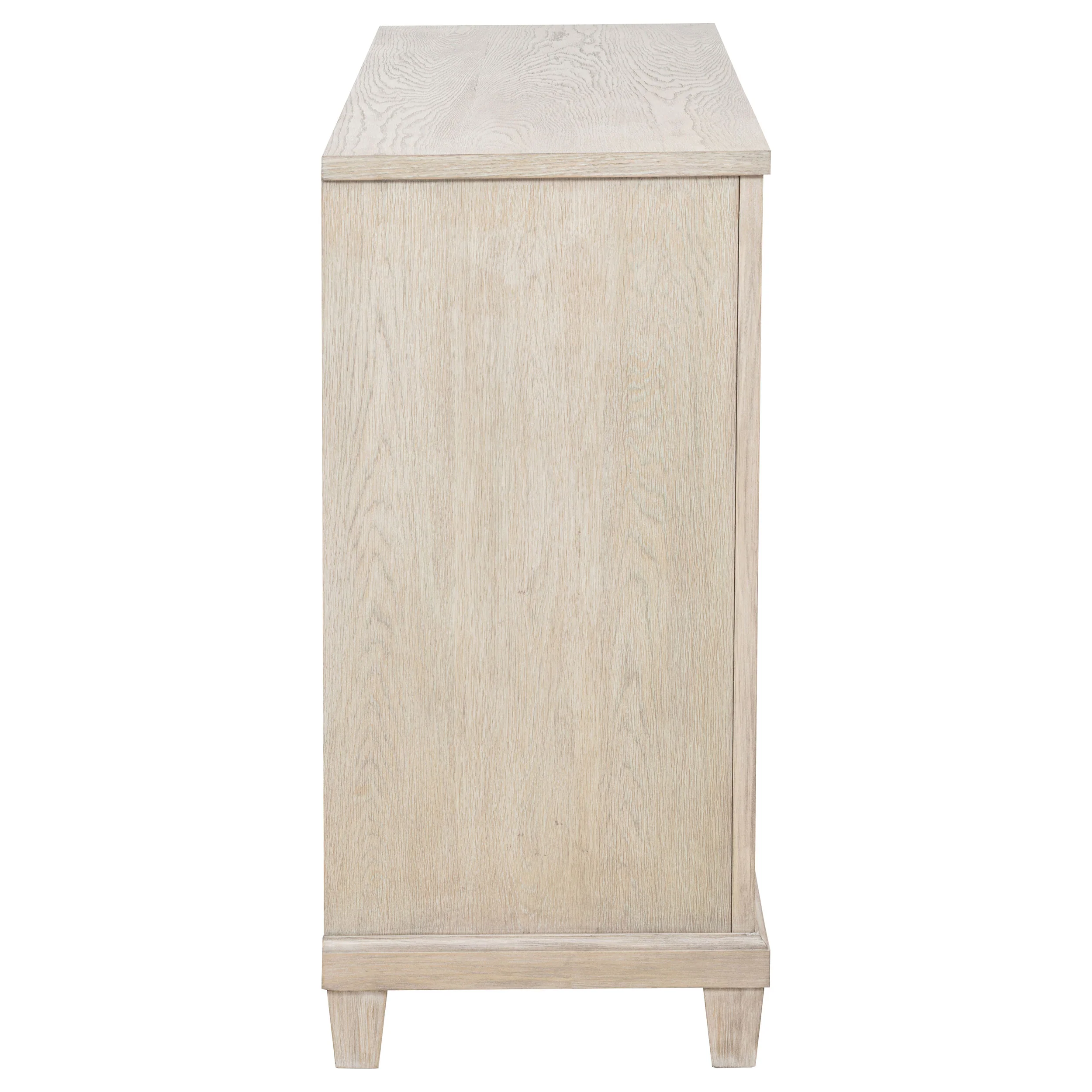 Pembroke Washed Oak 6-drawer Bedroom Dresser Cabinet - Image 9