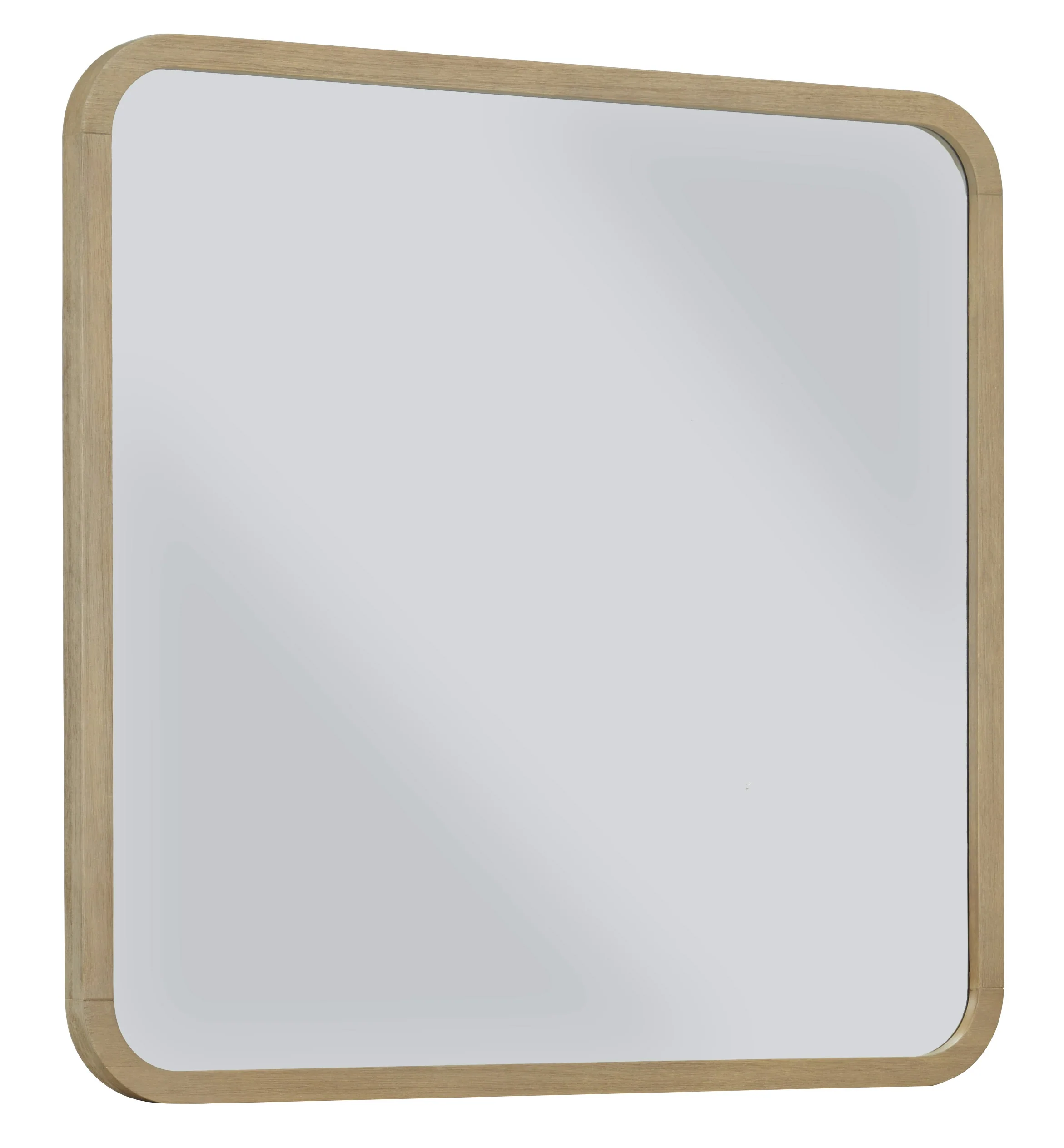 Penny Beveled Glass Wall or Dresser Mirror in Buff Cream - Image 3