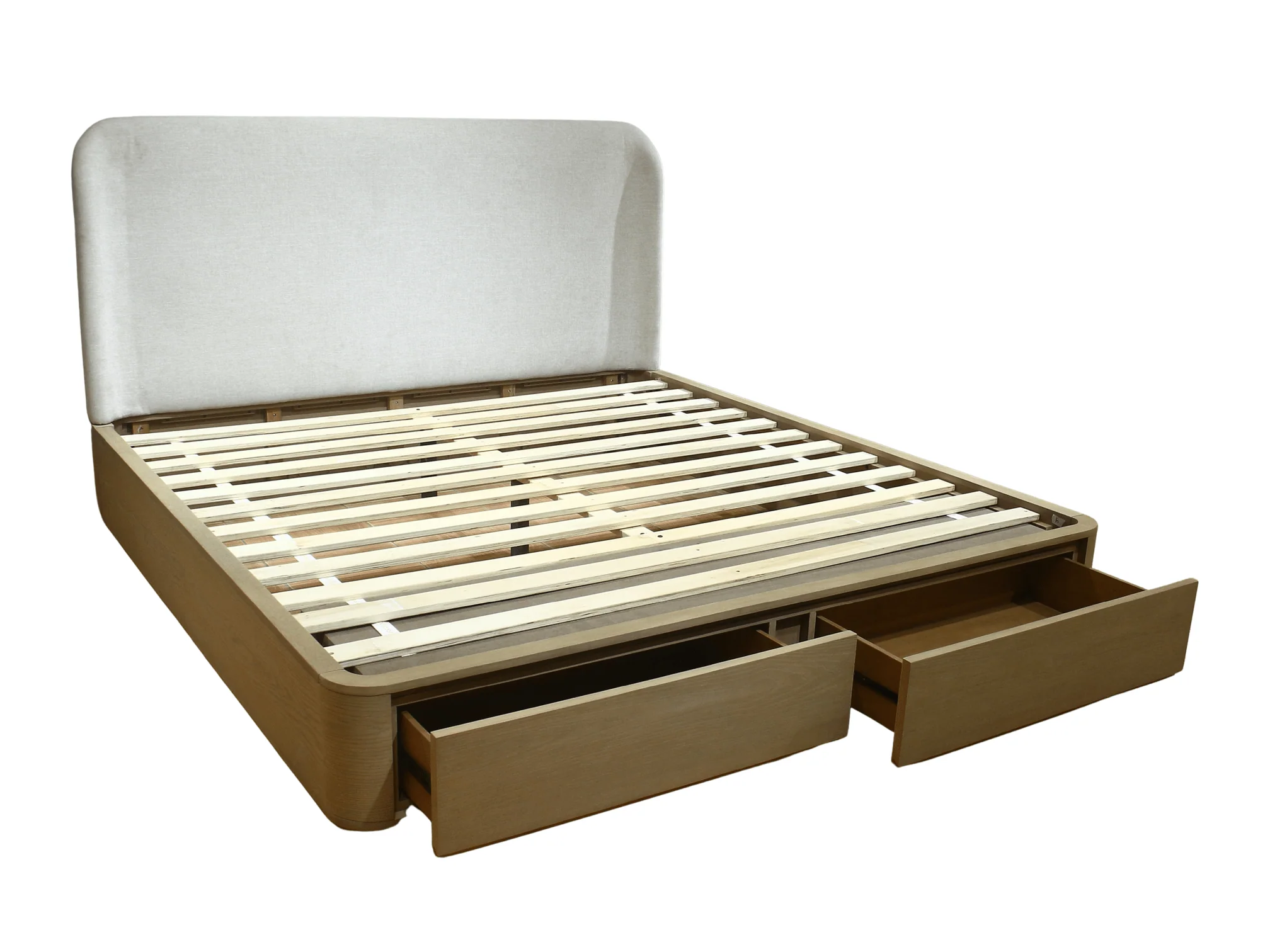 Penny Buff Cream Full Storage Bed