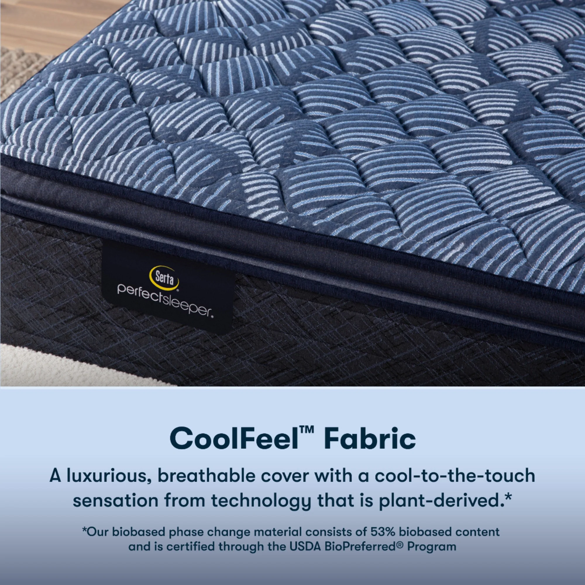 Perfect Sleeper® Blue Cobalt Calm 14.5″ Firm Pillow Top Queen Mattress - Image 2