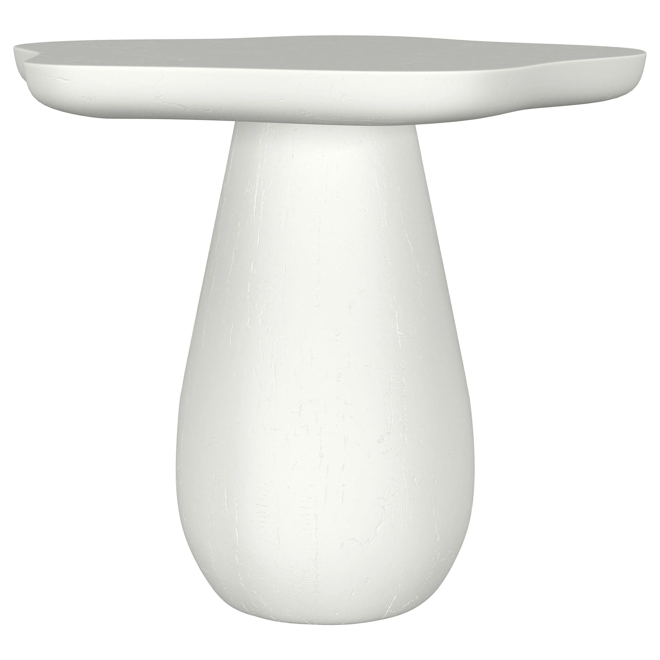 Perth Off White 17-inch Side Table with Cloud-Shaped Top - Image 2